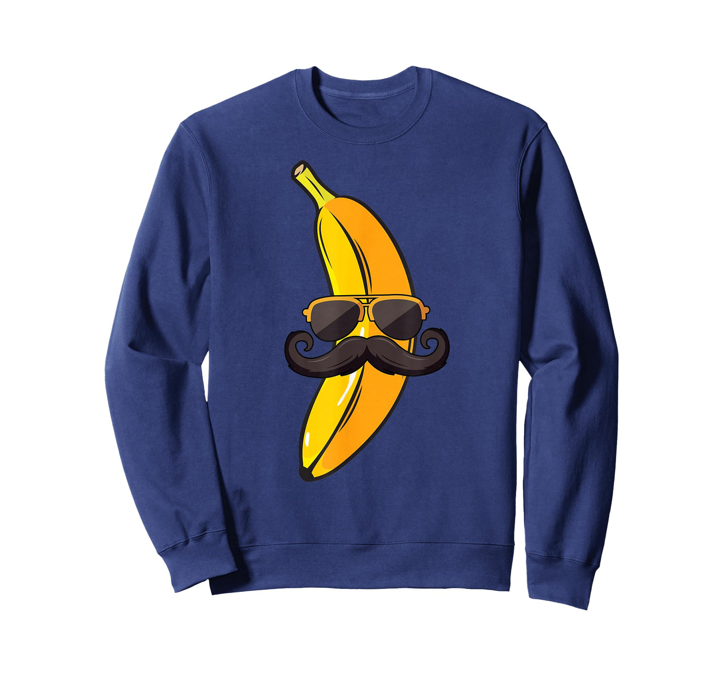 Banana Mustache Sunglasses Face Funny Fruit Cool Banana T-Shirt