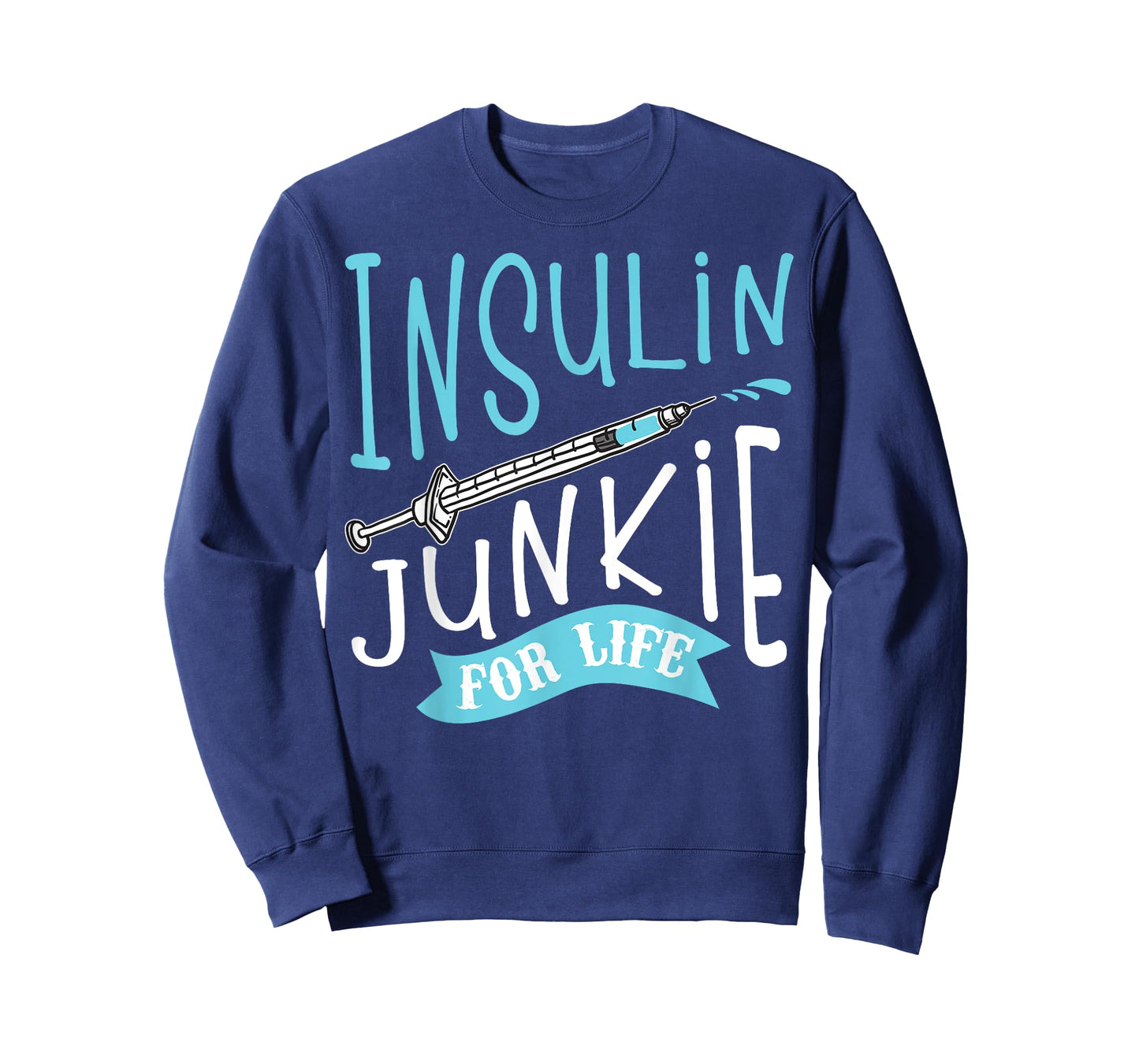 Cool Insulin Junkie Funny Diabetes Awareness Gift Men Women T-Shirt