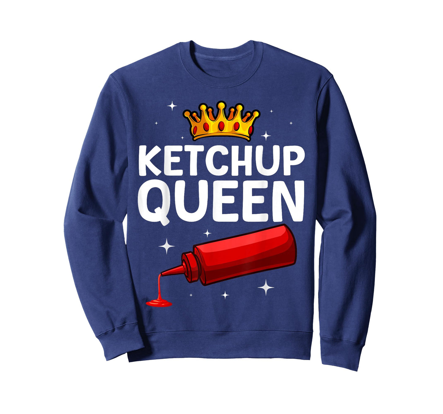 Cool Ketchup Queen Art For Women Girls Tomato Ketchup Lover T-Shirt