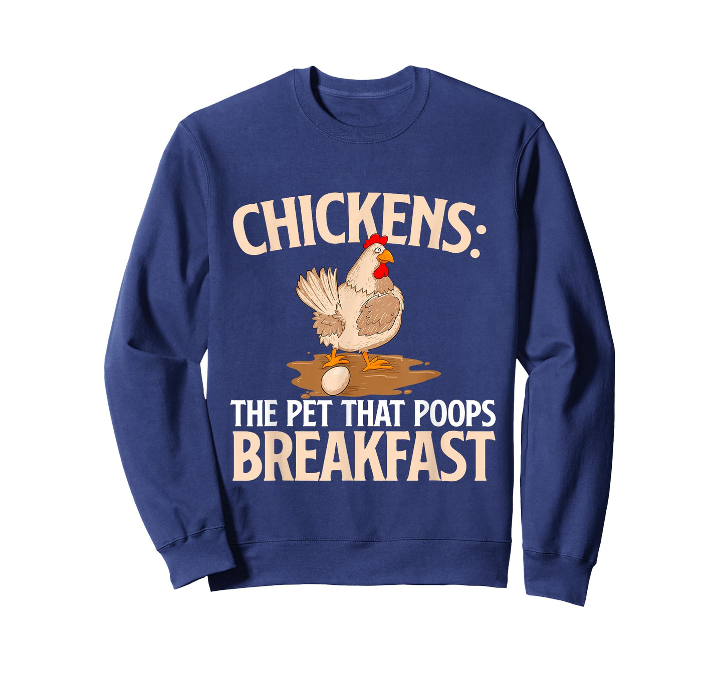 Chickens The Pet That Poops Breakfast - Chicken Lover Farmer T-Shirt