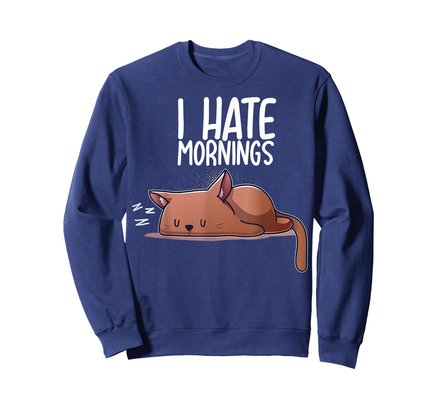 I Hate Mornings Sleeping Cat Kitten Sleep Nap Coffee Nerd T-Shirt