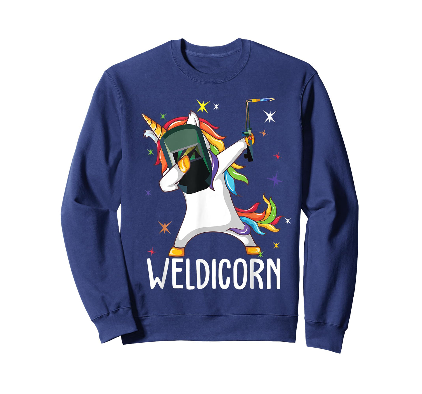 Weldicorn Funny Welder Unicorn Dabbing T-Shirt
