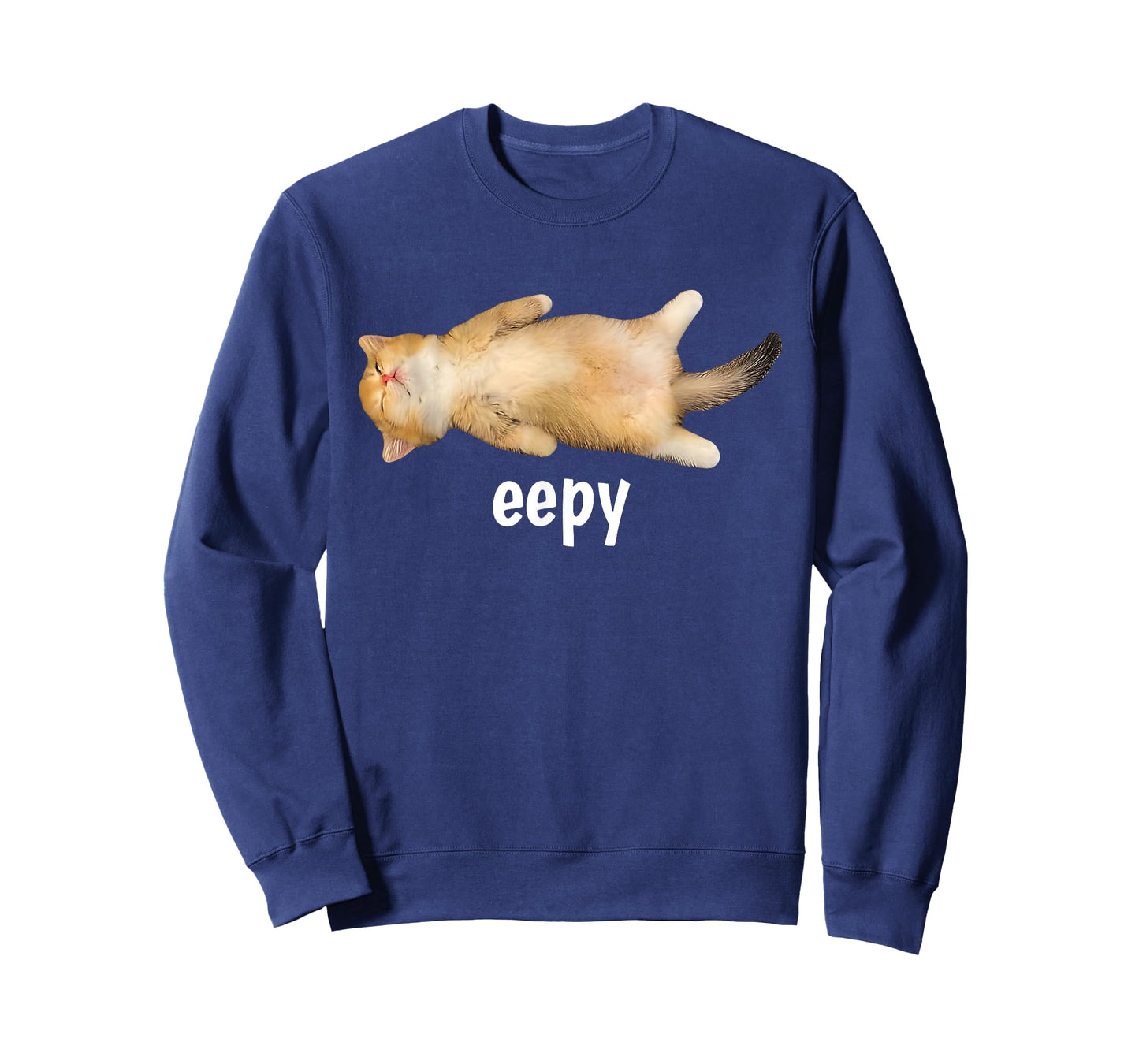 Eepy Cat Meme Funny Sleepy Cat Viral Gen Z Sarcastic Humor T-Shirt