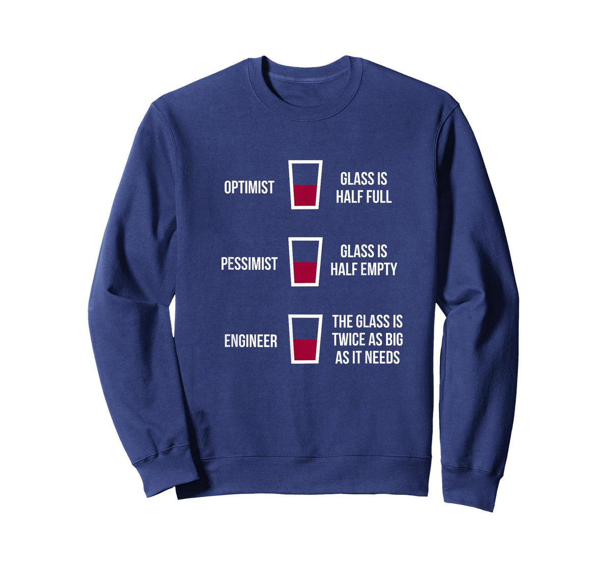 Engineer Glass Half Full: Funny Engineering Joke T-Shirt