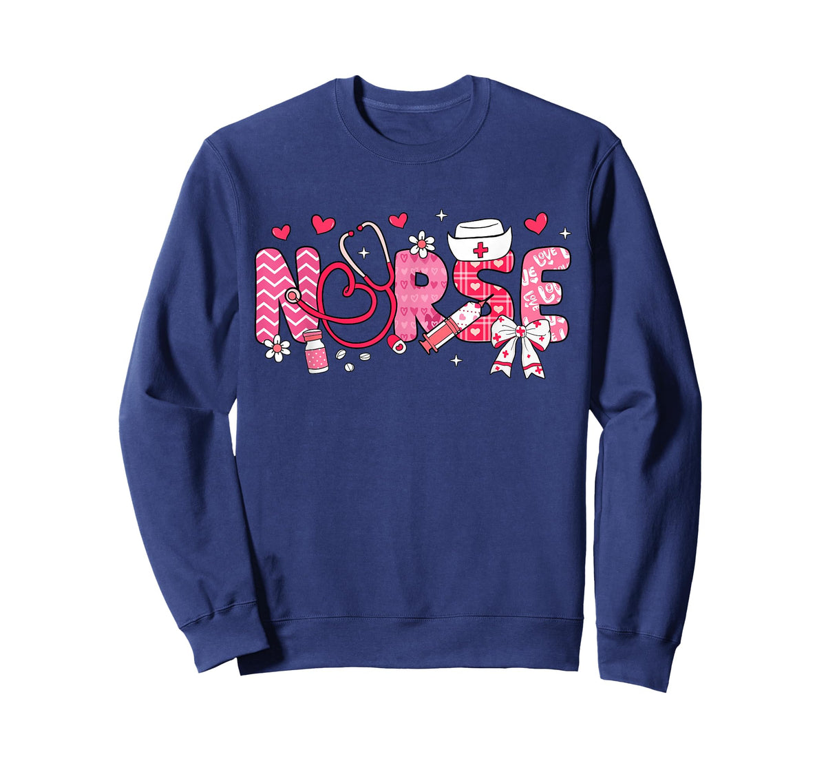Nurse Valentines Day Valentine Scrub Top Women Scrubs NICU T-Shirt