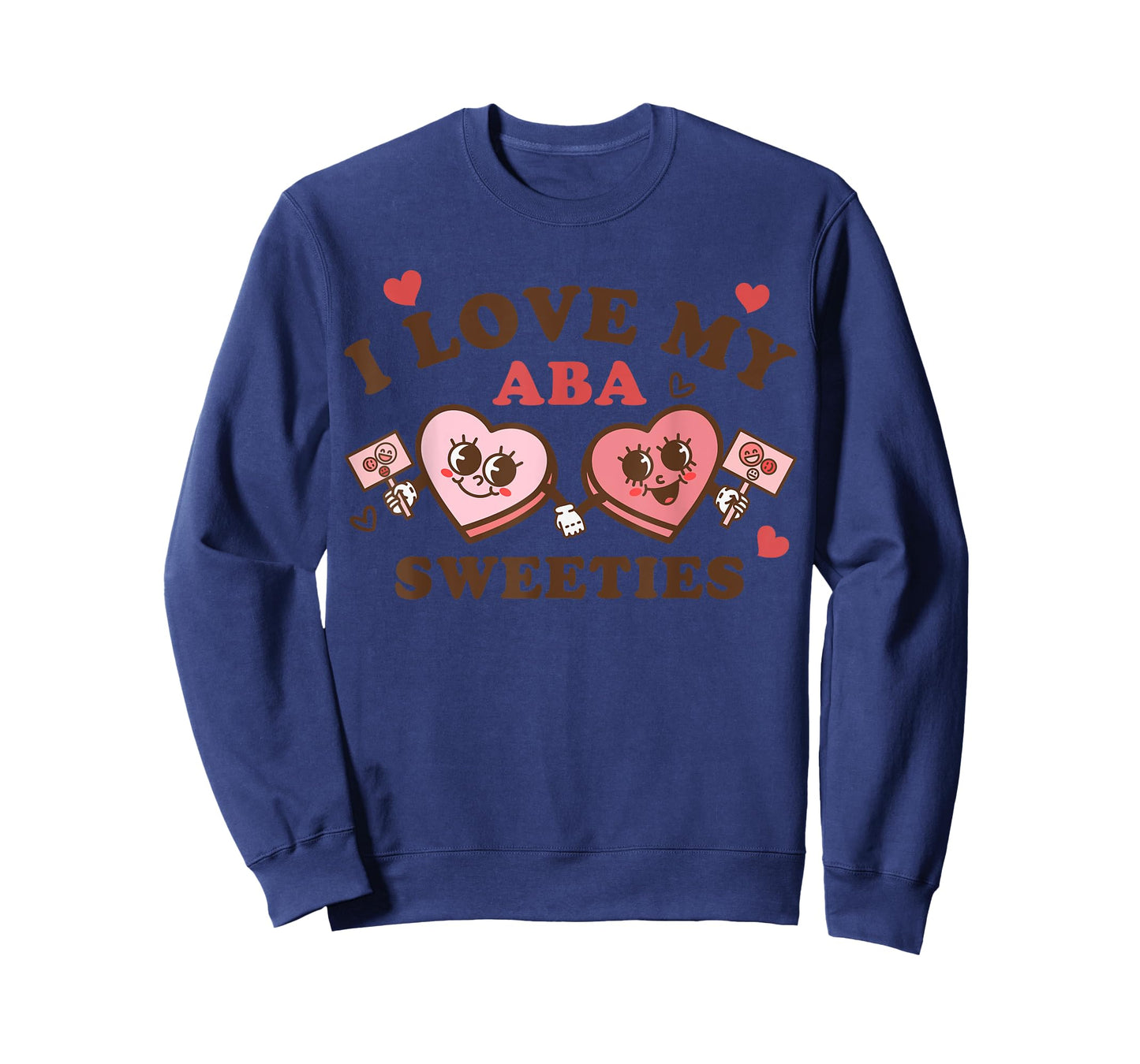 ABA Sweeties Therapy Crew Groovy Hearts Behavior Valentines T-Shirt