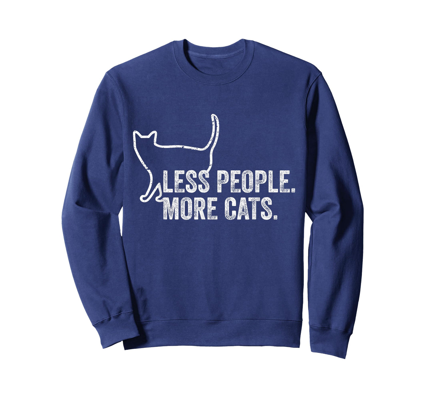 Girls Womens Funny Cat Owner Less People More Cats T-Shirt