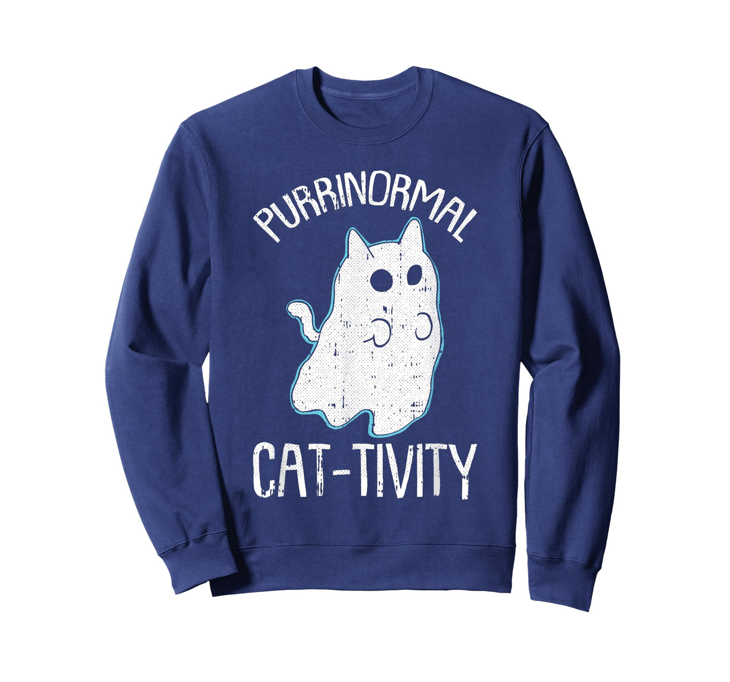 Purranormal Cat-ivity Lazy Halloween Costume Funny Kitty Pun T-Shirt