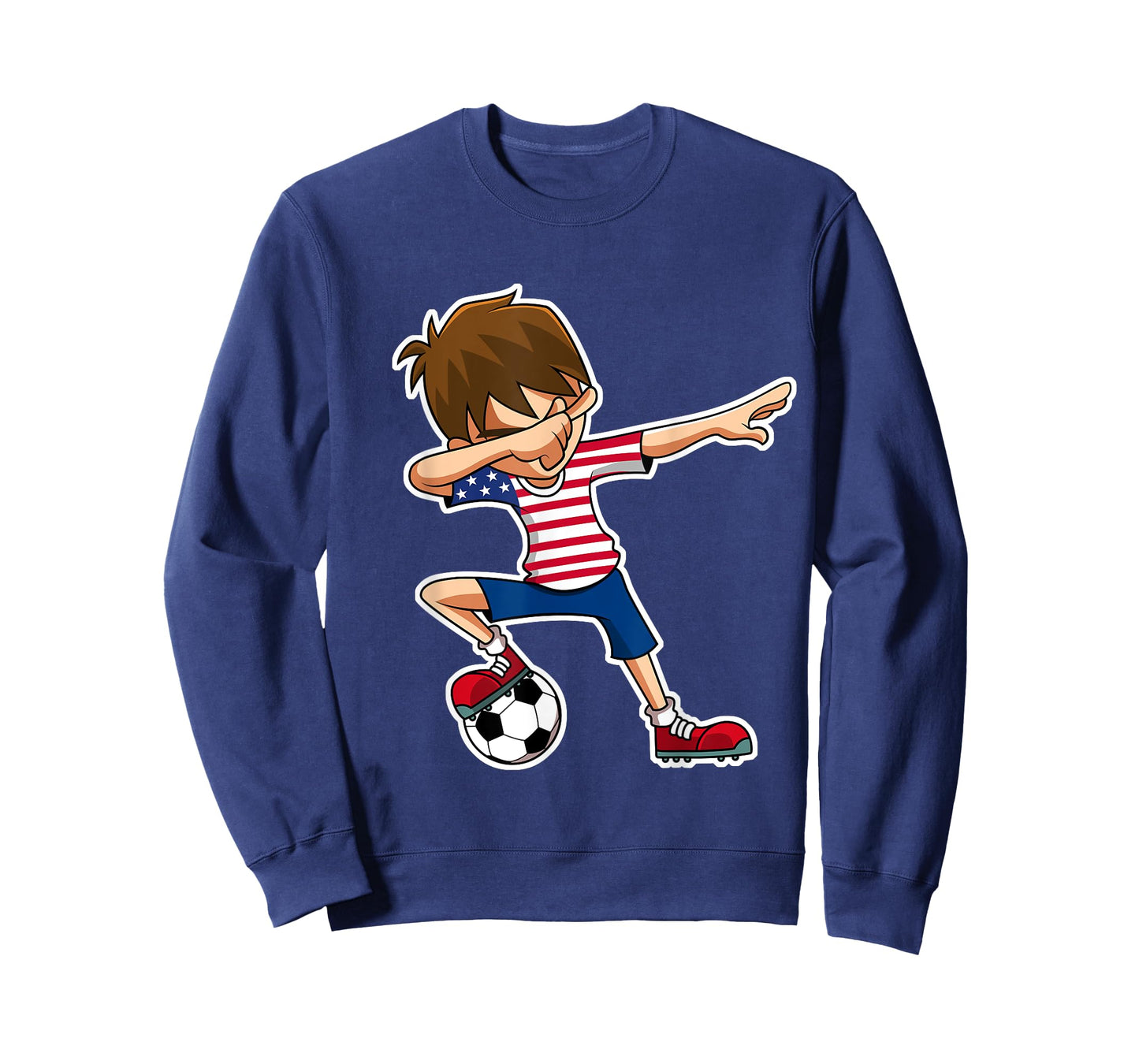 Dabbing Soccer Boy USA Shirt United States Boys Youth T-Shirt