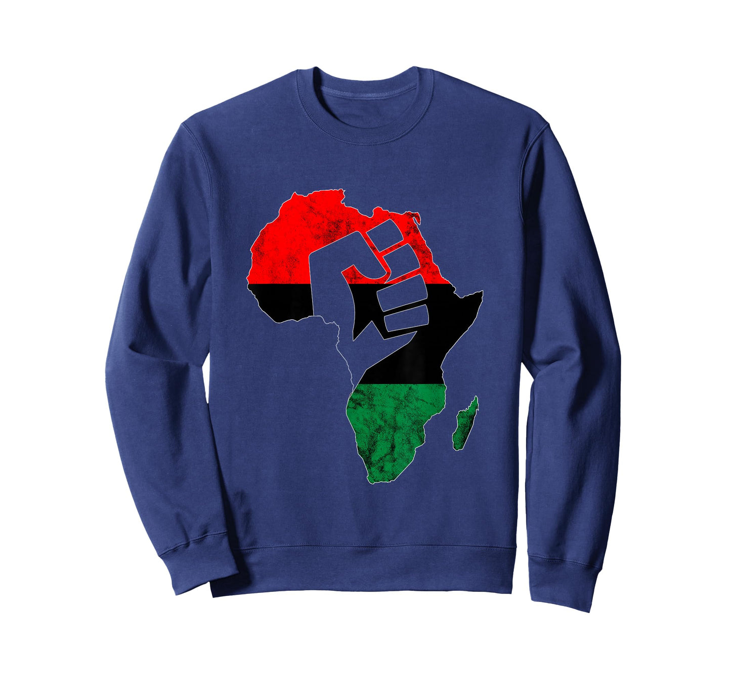 Pan African UNIA Flag Power Fist Afro-American Black History T-Shirt
