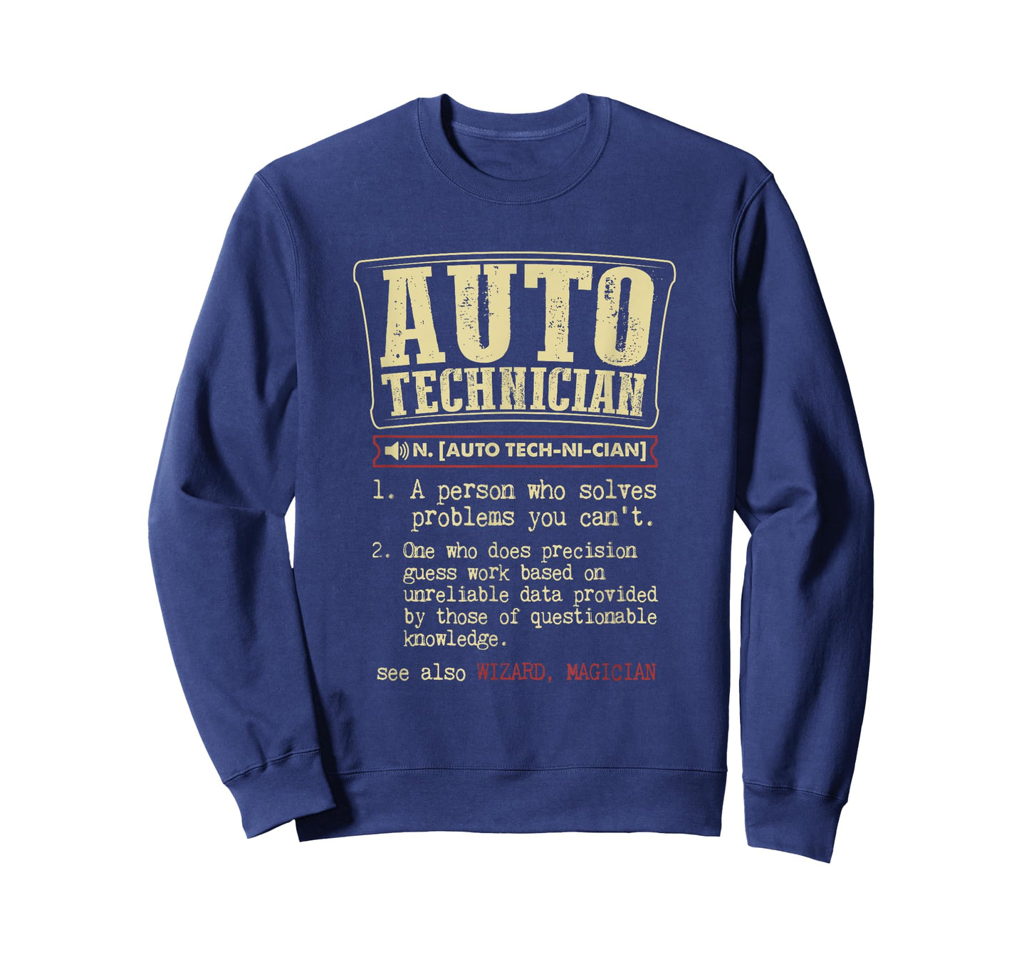 Auto Technician Gift Funny Dictionary Definition T-Shirt