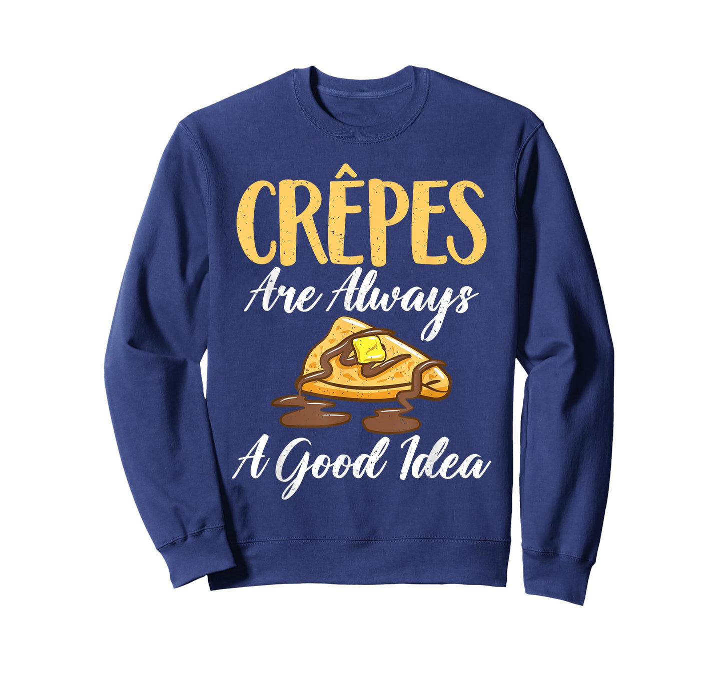 Crepe Gifts for Crepe Lover Unisex-Adults Black Small Crew Neck Short Sleeve T-Shirt