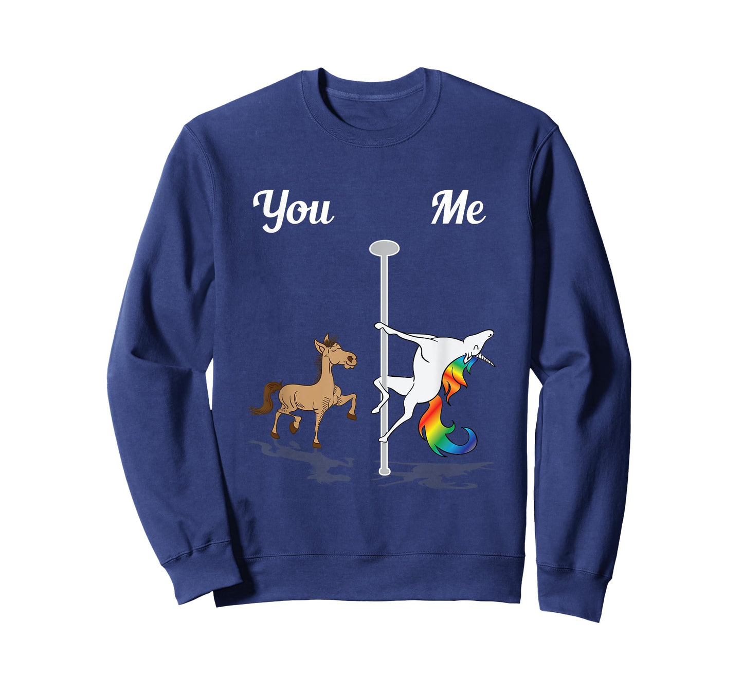 You Me Unicorn Pole Dancing Unicorn Rainbow Funny Dancer T-Shirt