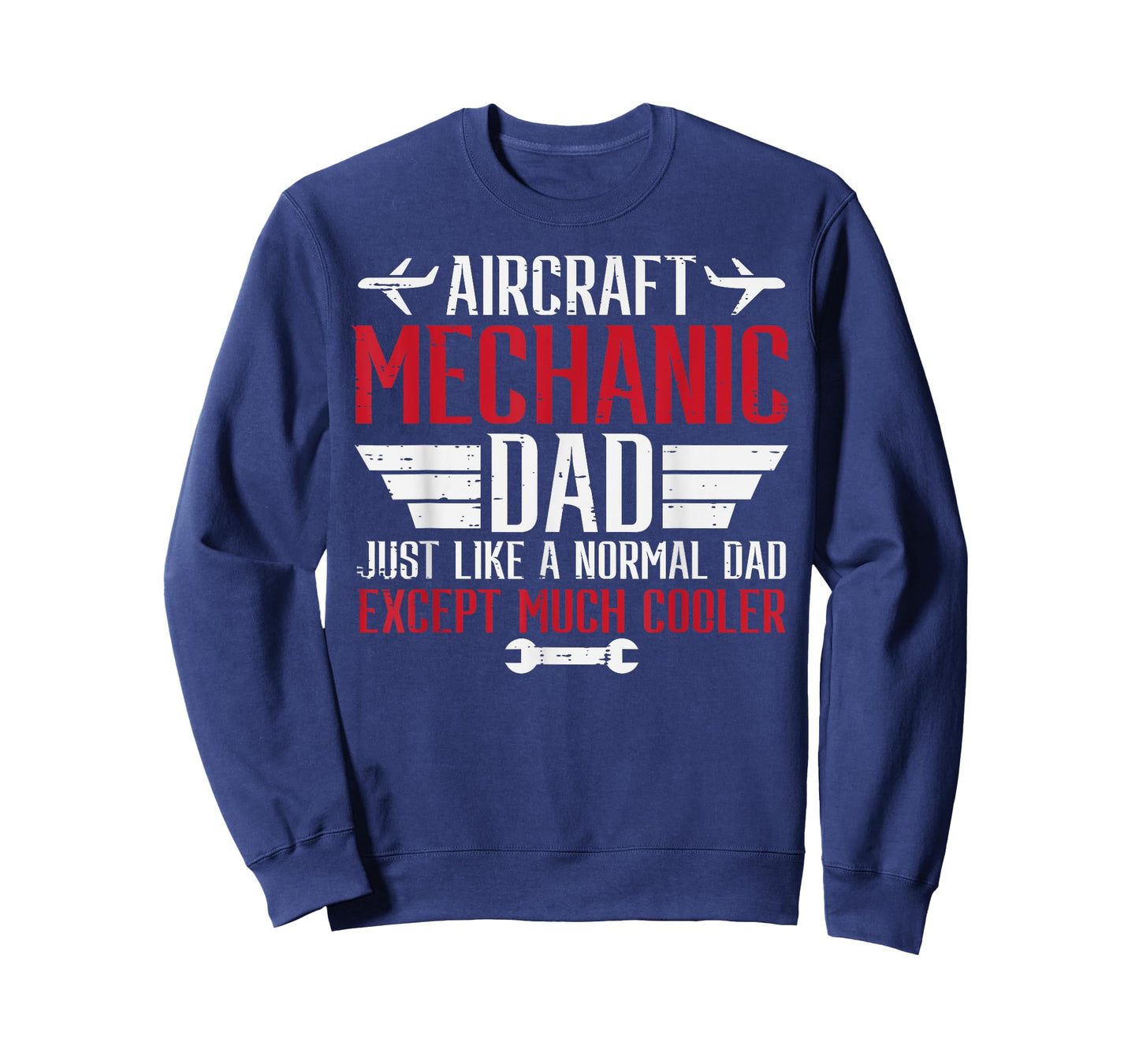 Aircraft Mechanic Dad Cooler Airplane Maintenance Daddy Papa T-Shirt