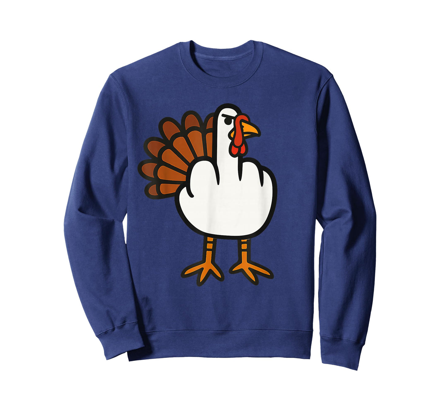 Middle Finger Turkey Adult Humor Funny Thanksgiving Flip Off T-Shirt