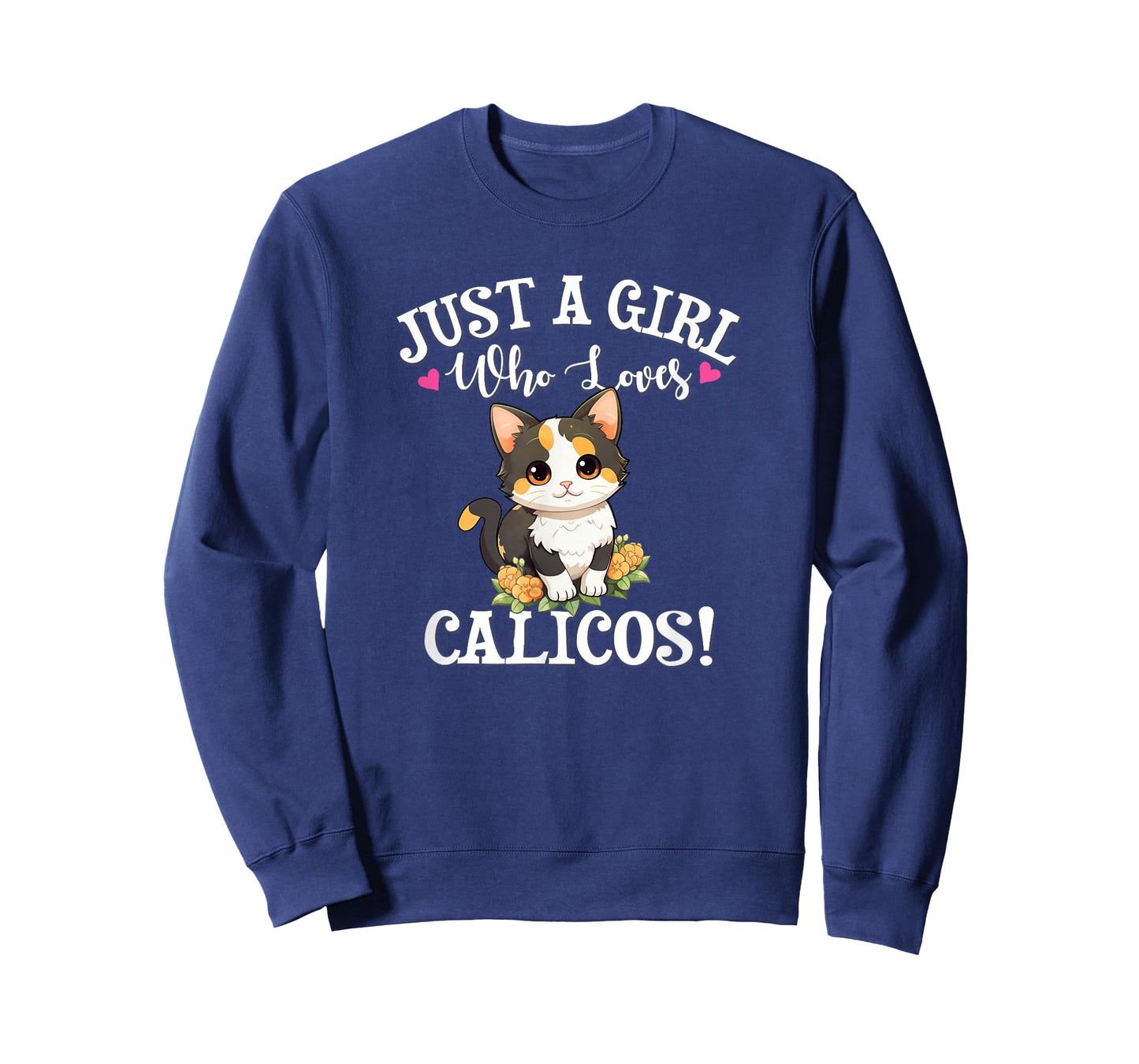 Kawaii Girl Who Loves Calico Cat Lover T-Shirt