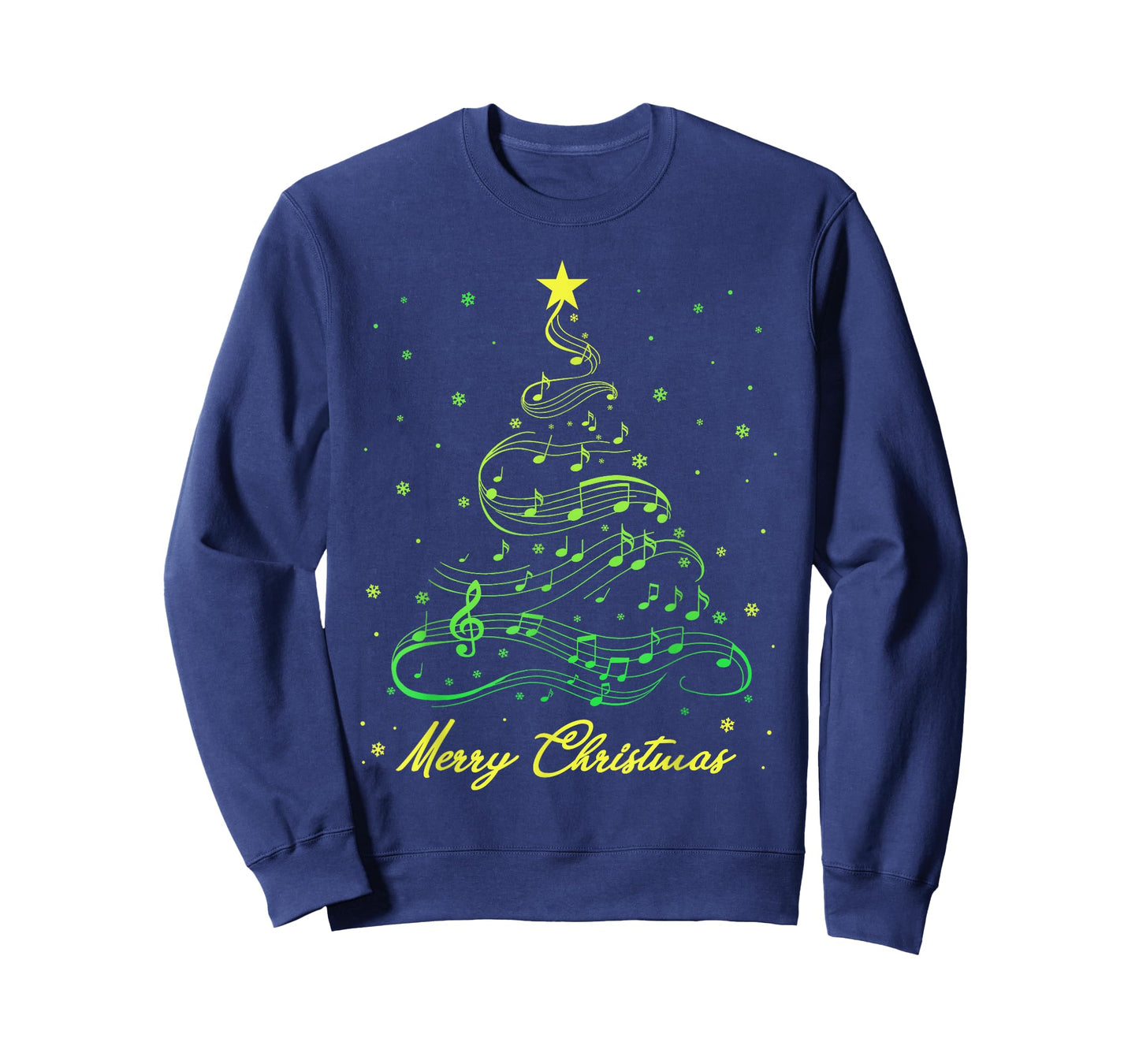 Christmas Music Tree Musical Notes Kids Music Lovers Teacher T-Shirt