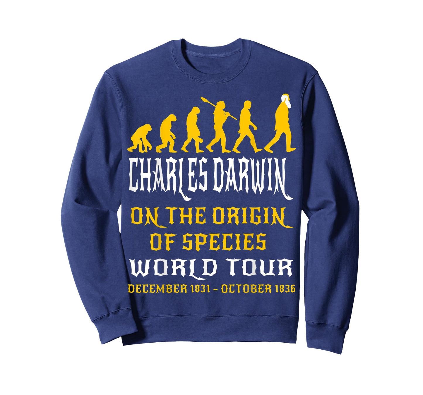 Charles Darwin Origin Species World Tour Evolve Science Geek T-Shirt
