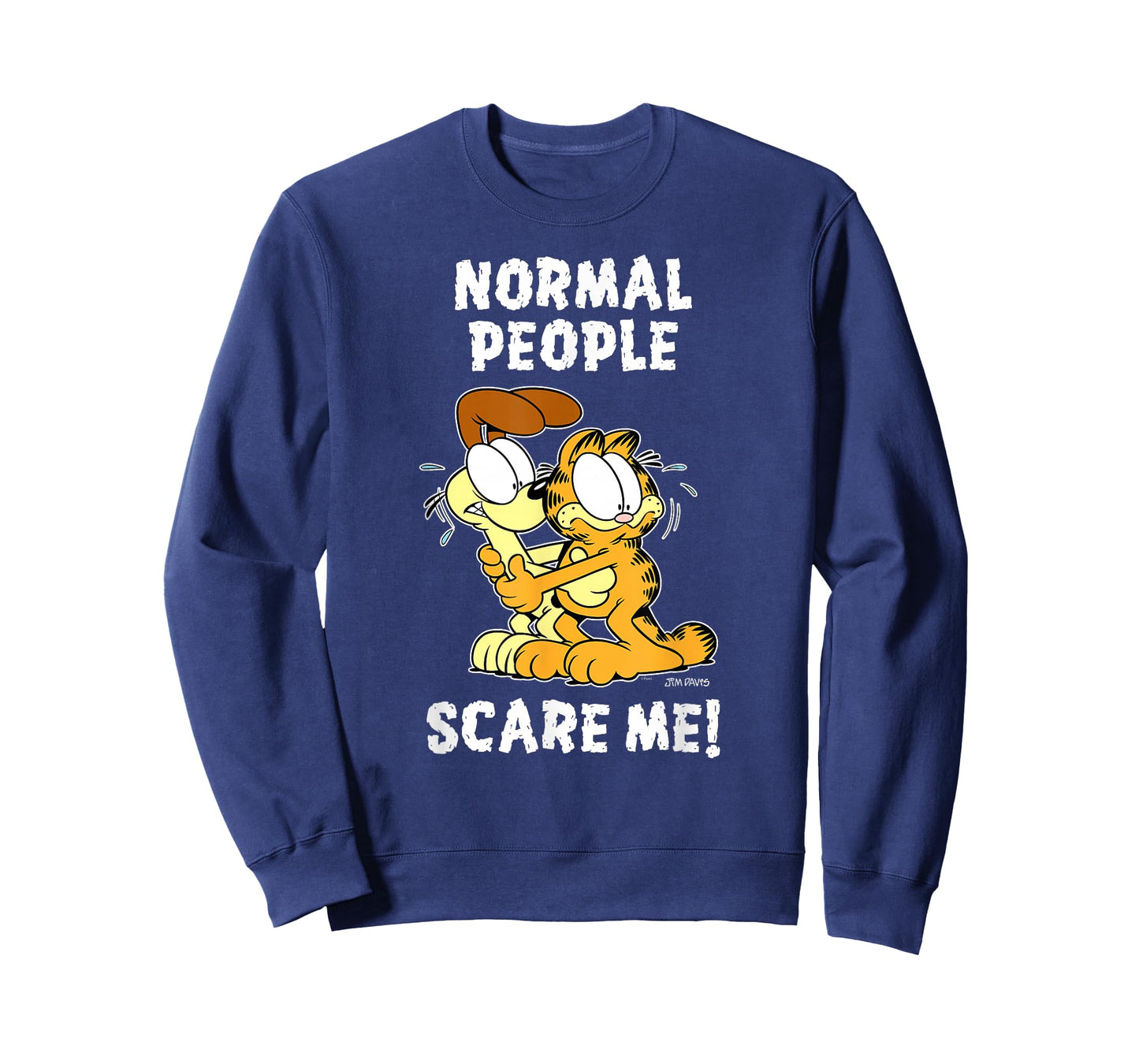 Garfield Normal People Scare Me Cartoon Cat and Dog T-Shirt