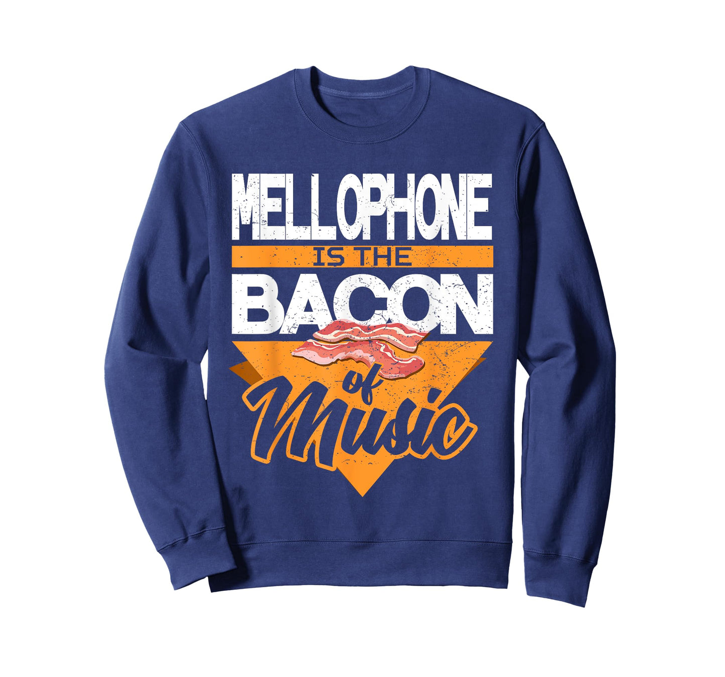 Funny Marching Band T Shirts Mellophone Bacon of Music Brass T-Shirt