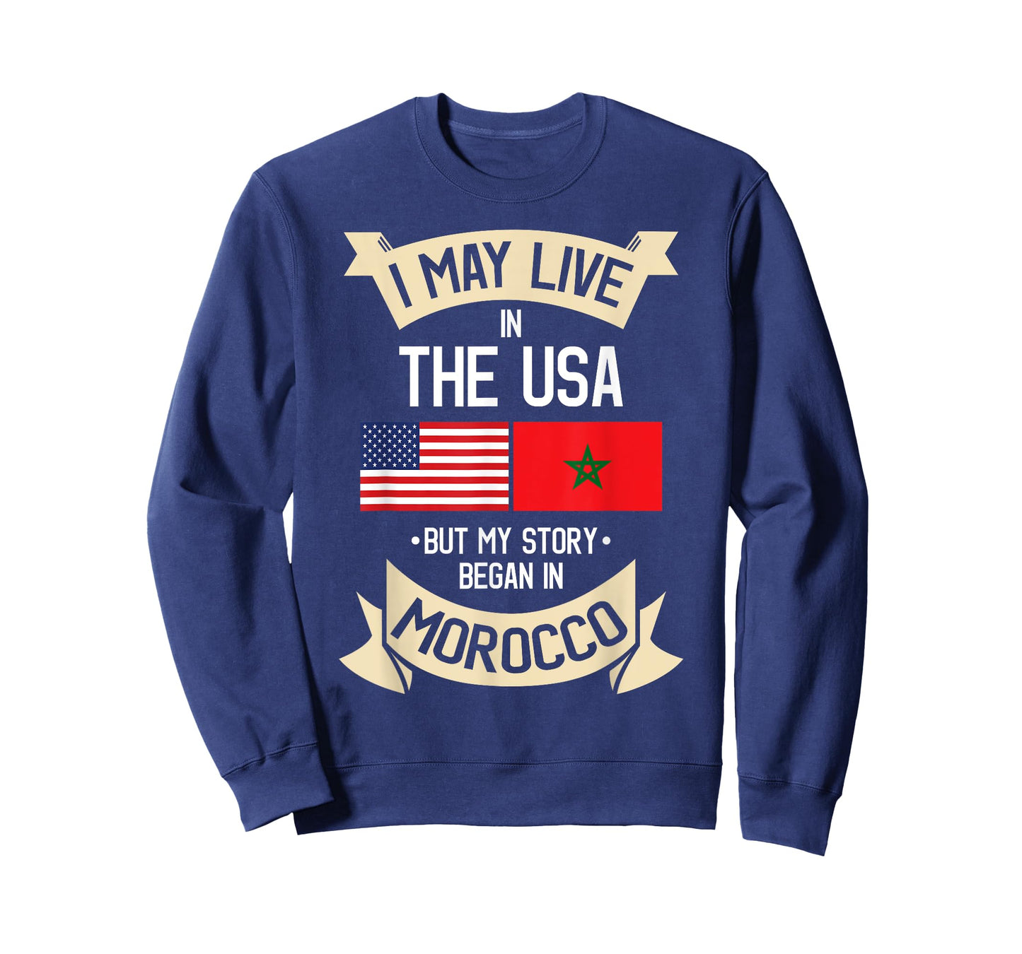 American Flag Morocco Moroccan Roots Gifts T-Shirt T-Shirt