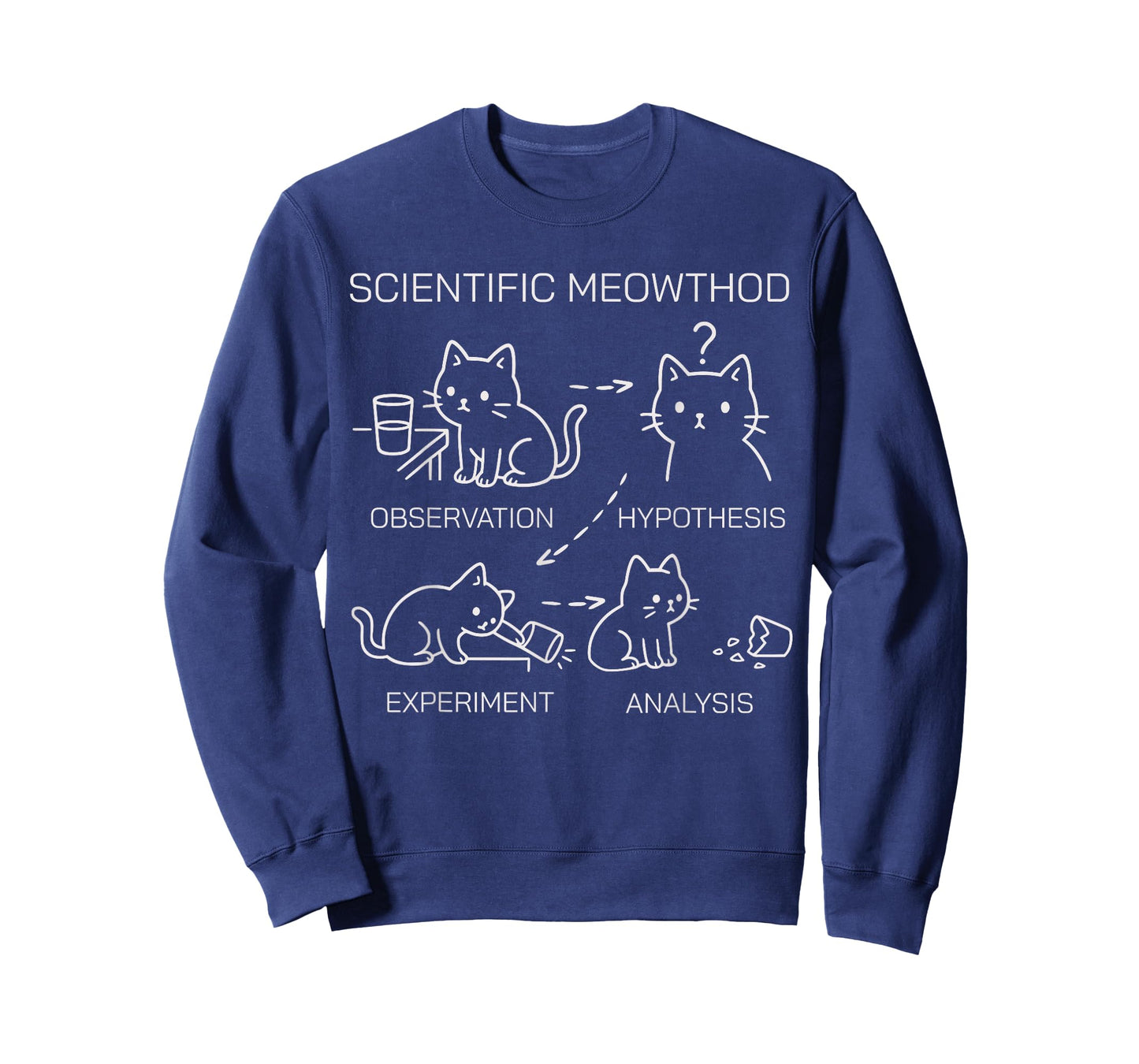 Scientific Meowthod Funny Science Cat Teacher Student Cool T-Shirt
