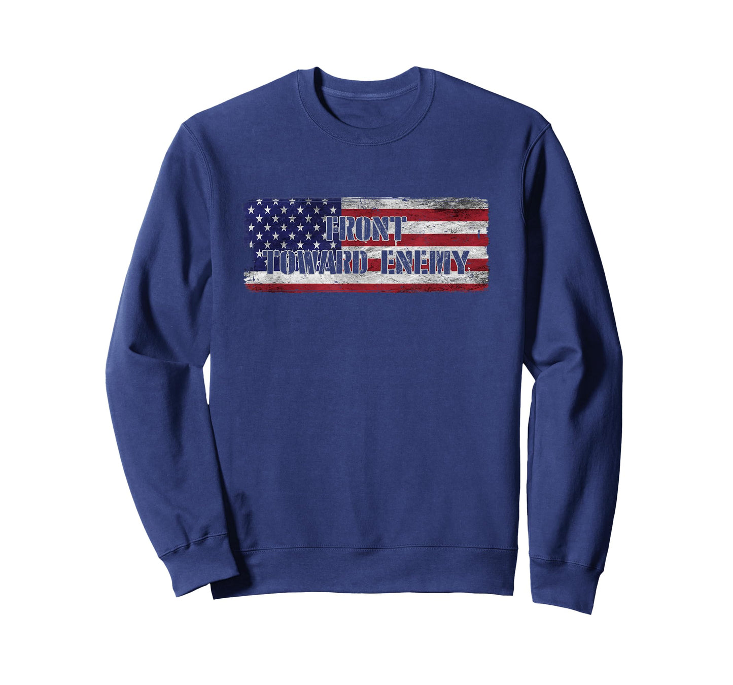 Front Toward Enemy American Flag USA Women Men T-Shirt