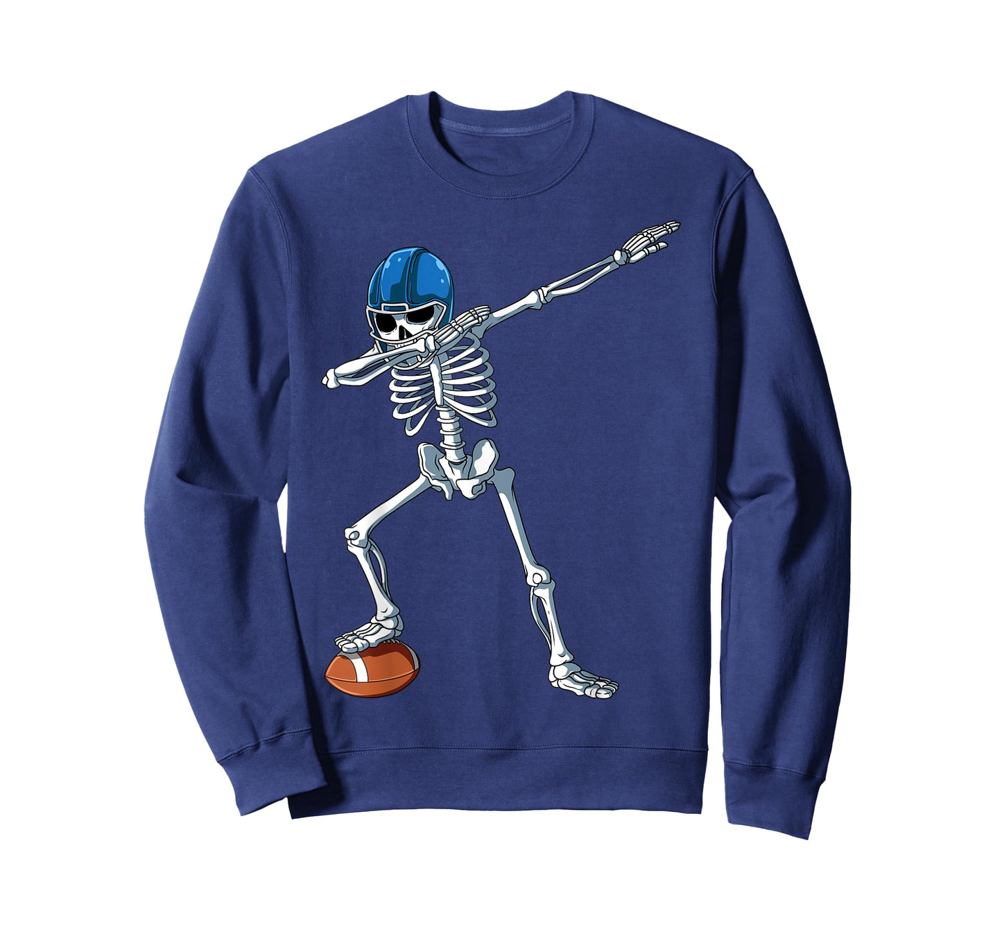 Dabbing Skeleton Football Dabbing Football Player Halloween T-Shirt