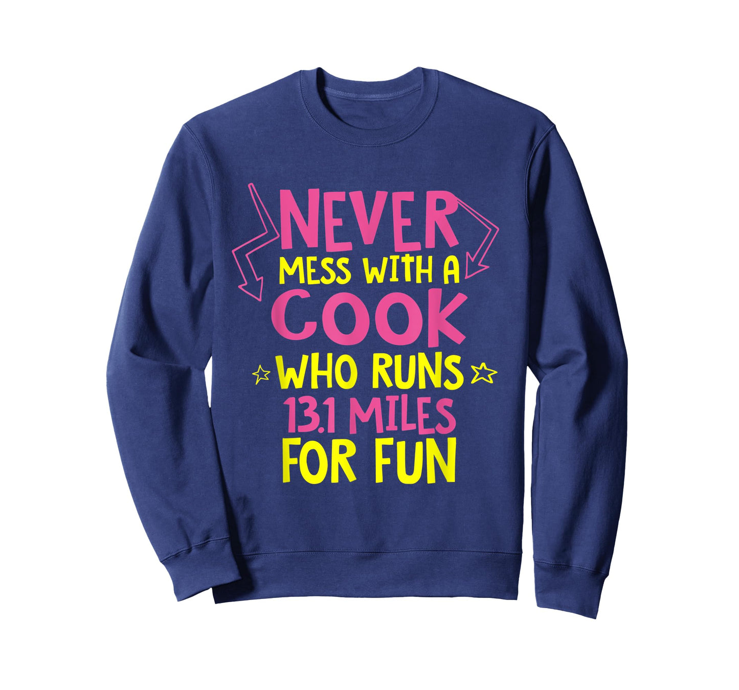 Cook Who Runs Half Marathon Funny Running Humor Runner Chef T-Shirt
