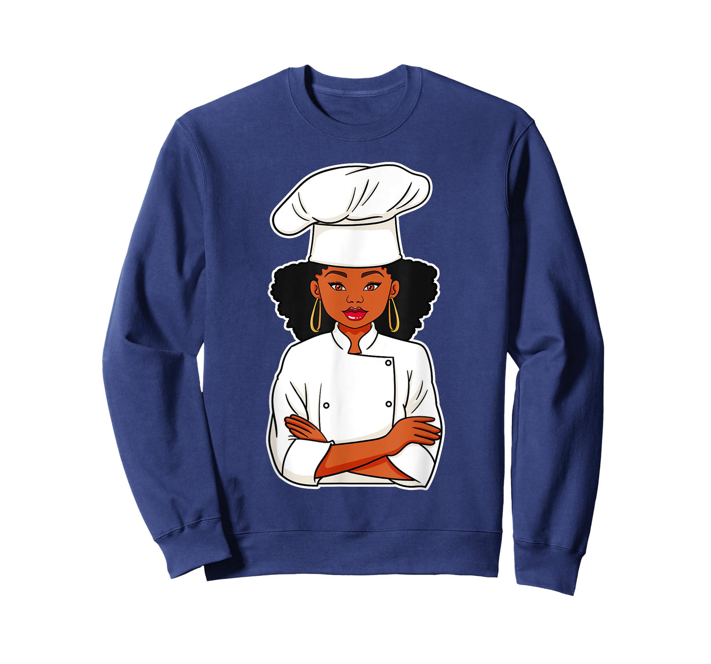 Chef African American Black Woman Afro Hair Cook Culinarian T-Shirt