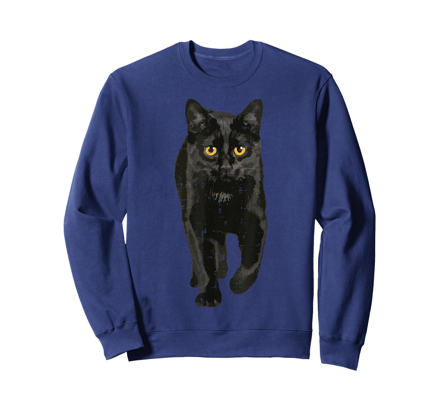 Black Cat Walking Kitten Kitty Halloween Scary Men Women Kid T-Shirt