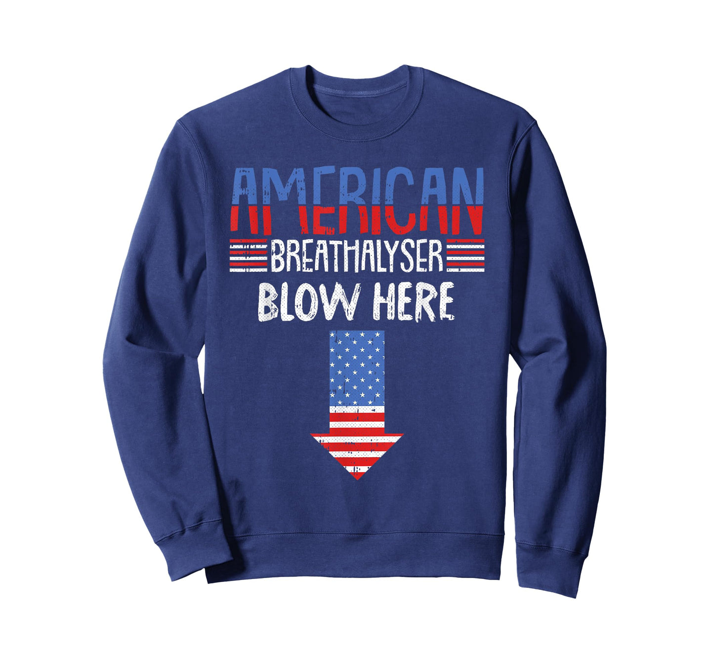Breathalyzer 4th of July Funny American Flag Patriotic T-Shirt Small