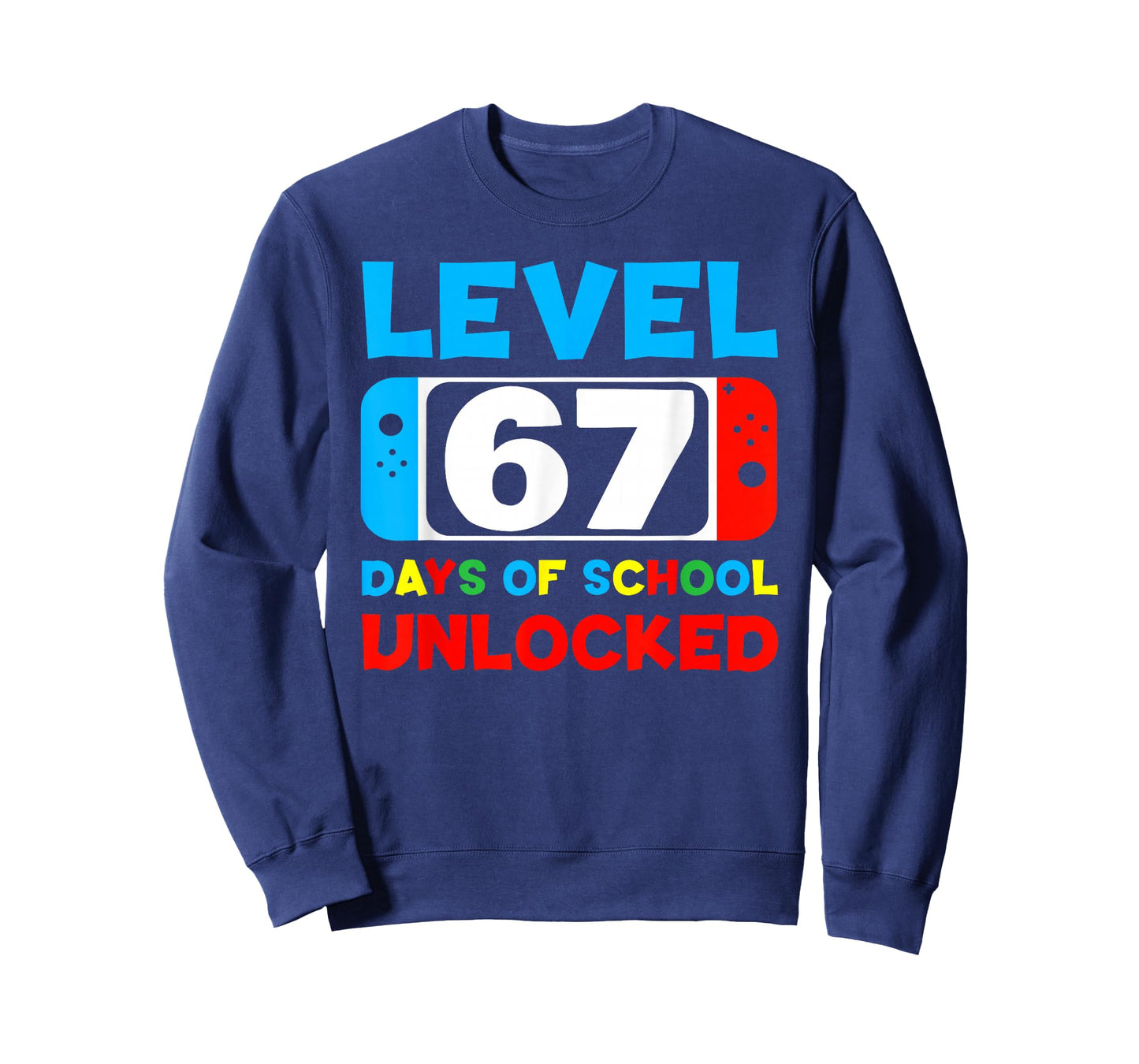 67th Day of School Level 67 Days of School Unlocked Gamer T-Shirt