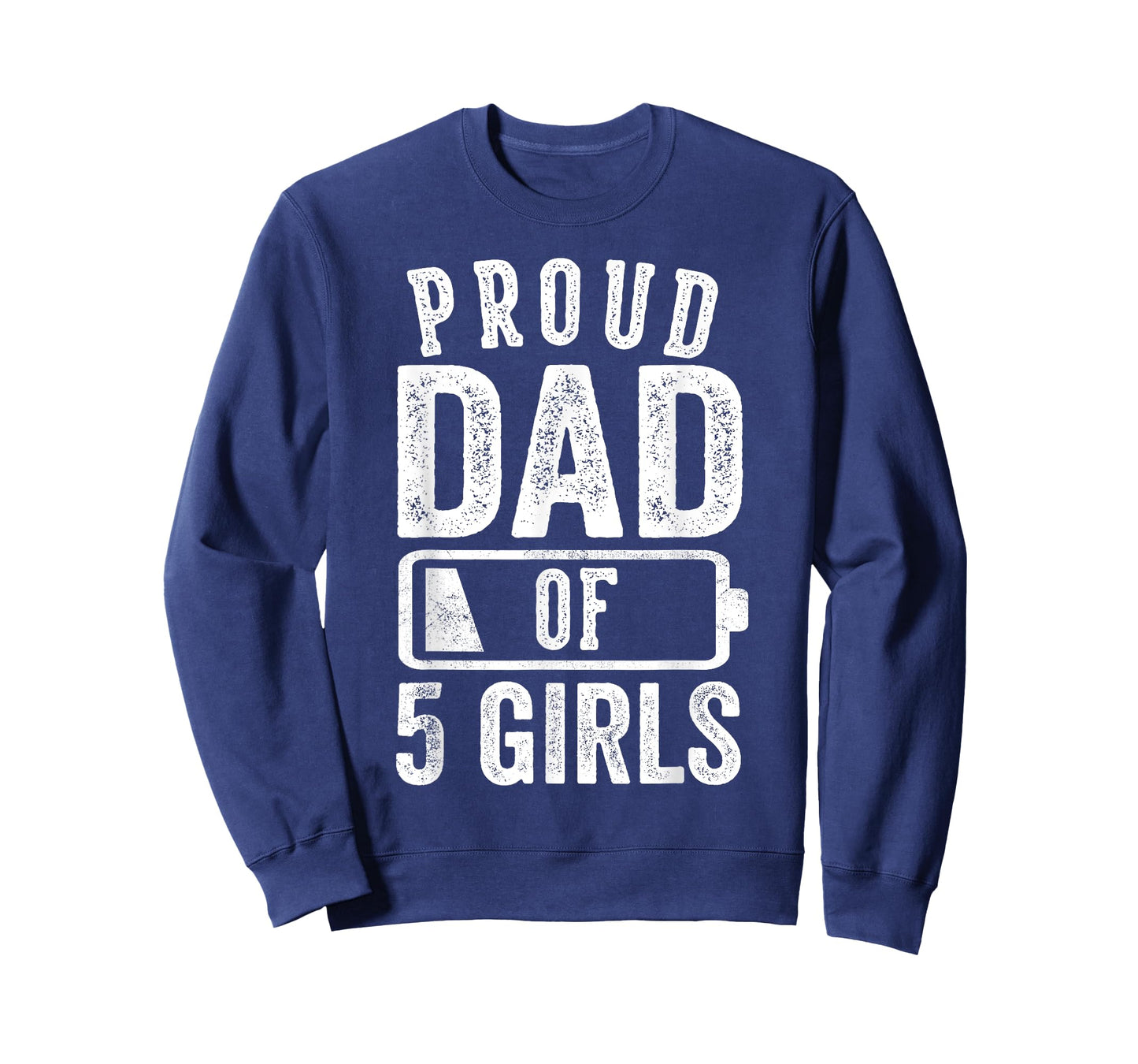 Proud Dad of 5 Girls Gifts Daddy of Five Daughters T-Shirt