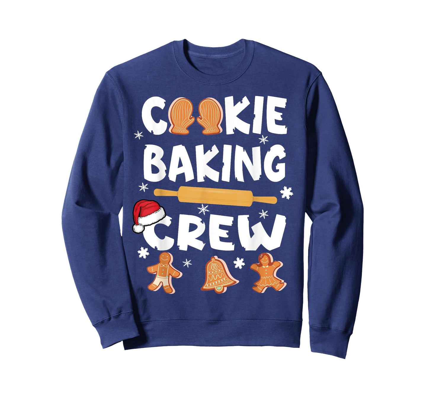 Cookie Baking Crew Funny Christmas 2022 Gingerbread Kids Tee T-Shirt