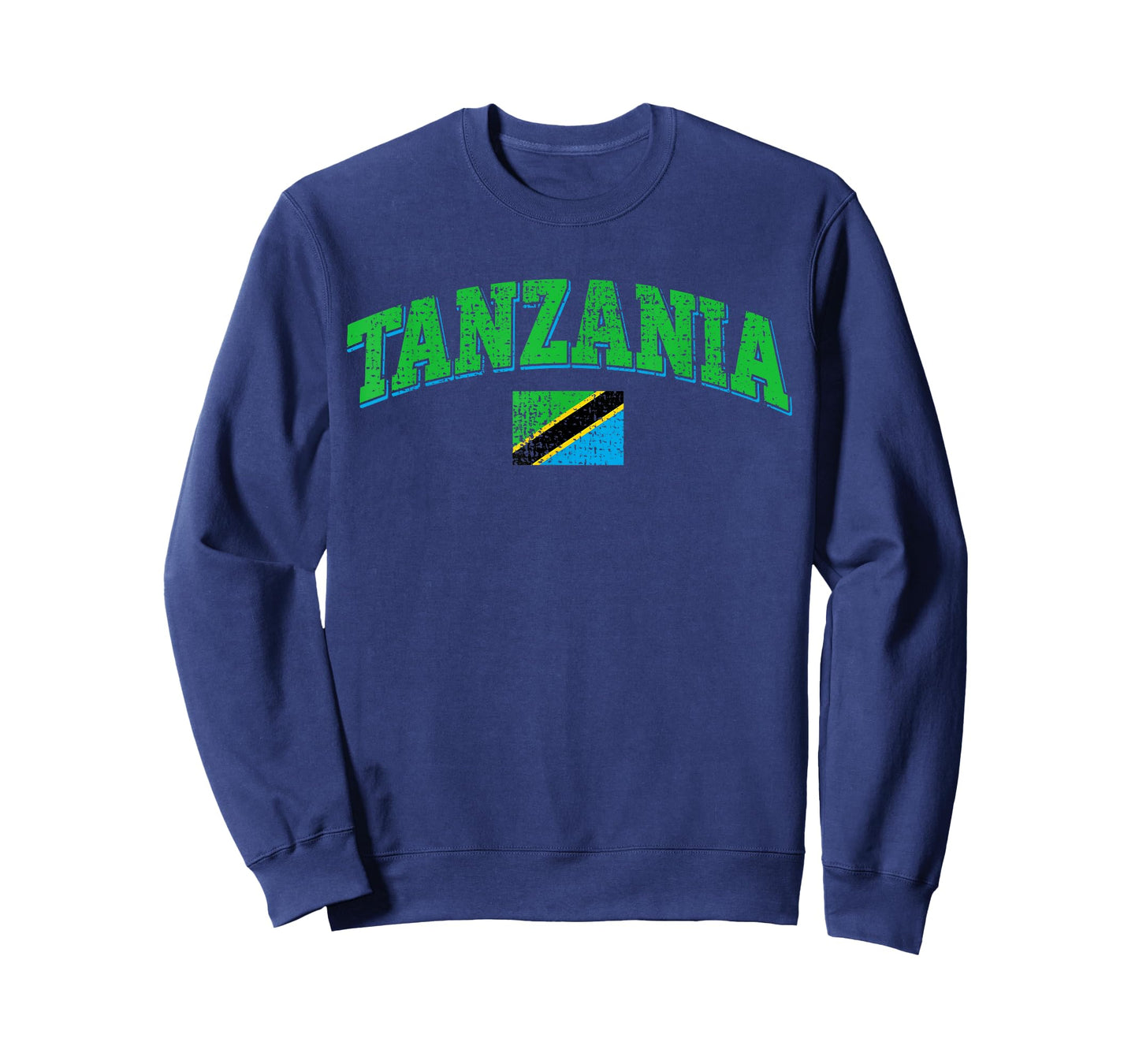 Vintage Tanzania Africa Flag Souvenir Proud Sports T-Shirt