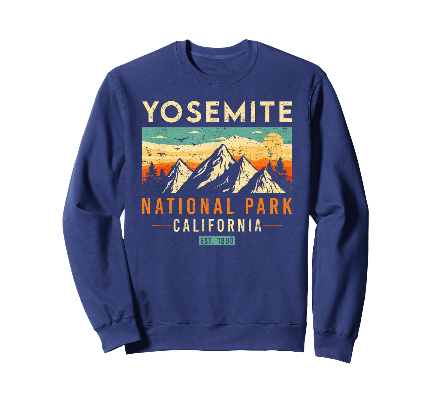 Yosemite Est 1890 California Vintage Retro National Park T-Shirt