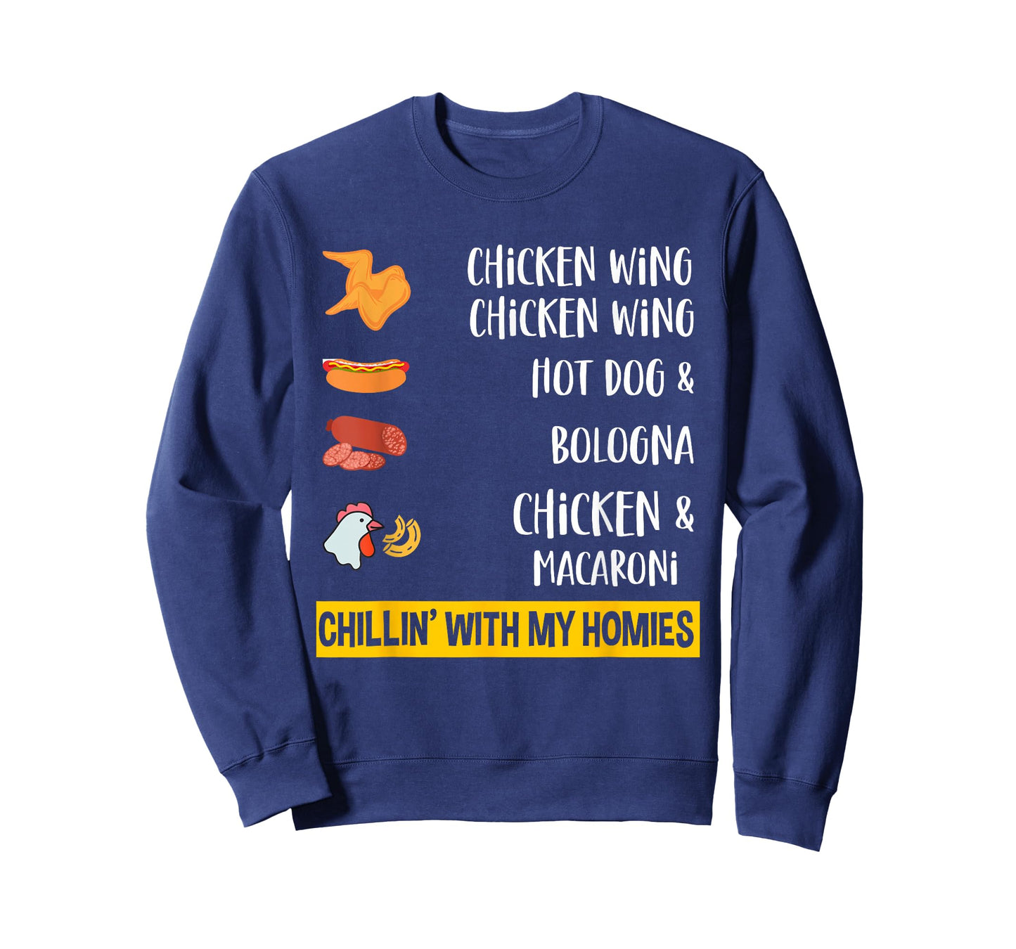 Cooked Chicken Wing Chicken Wing Hot Dog Bologna Macaroni T-Shirt