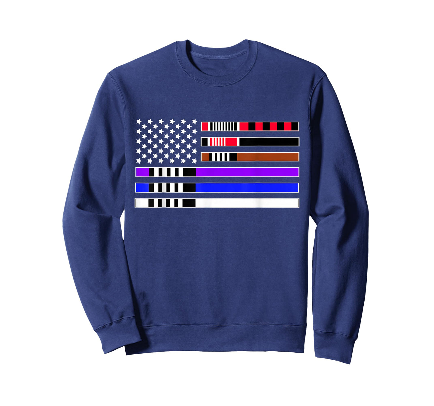 American Flag Jiu-Jitsu Belts Apparel - Jiu Jitsu T-Shirt
