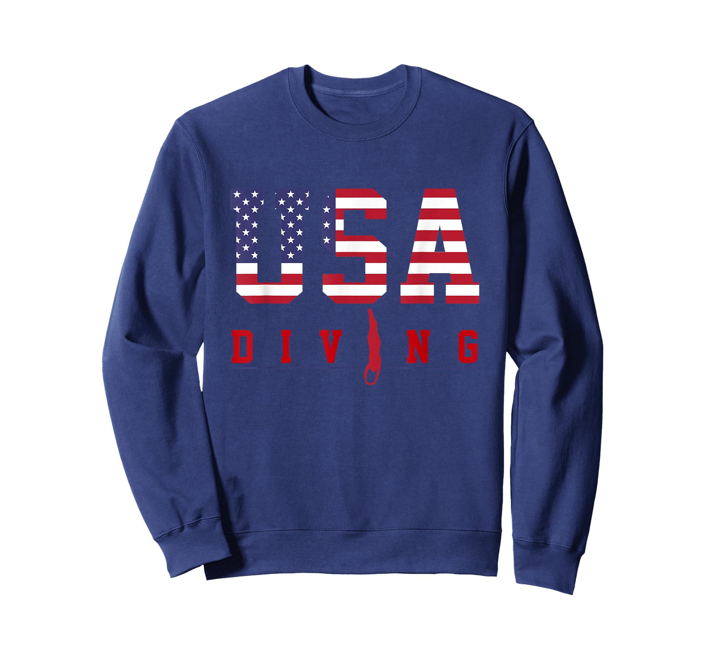 USA Diving Shirt American Flag Fan 4th Of July Tee Gift T-Shirt