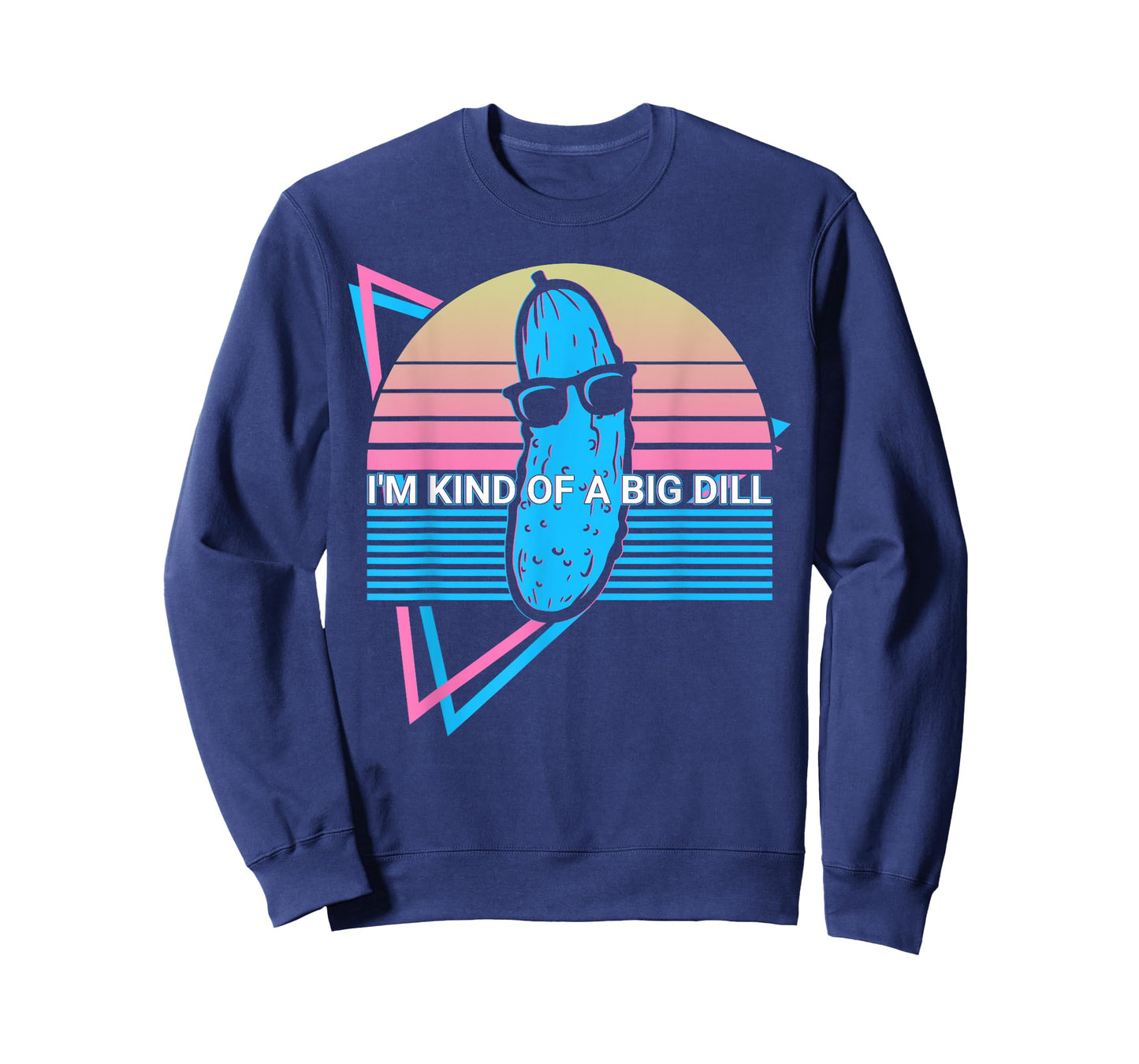 Funny Pickle Cucumber Retro I'm Kind Of A Big Dill T-Shirt