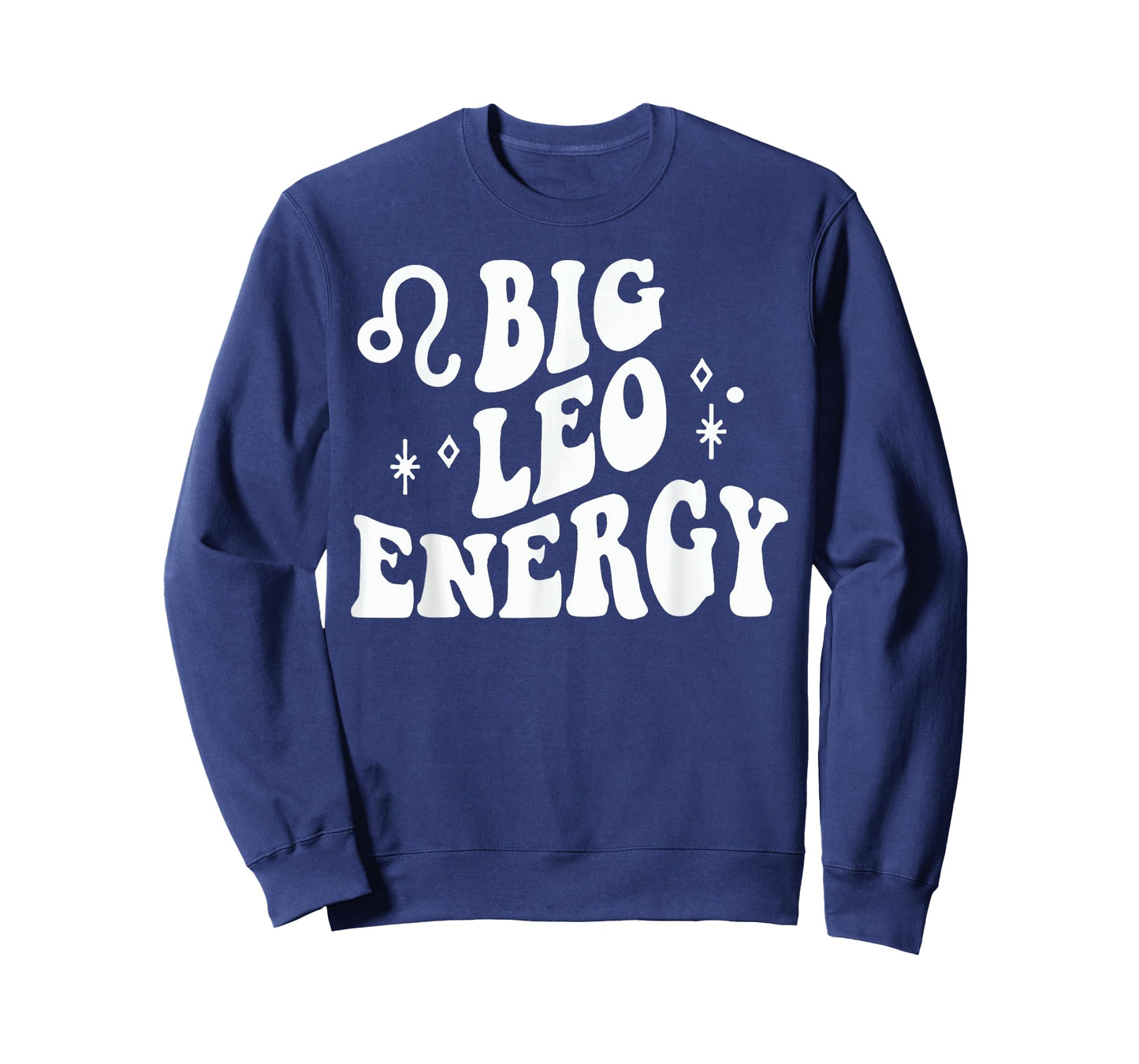 Leo Big Energy Retro Smile Flower Zodiac Birthday Women T-Shirt