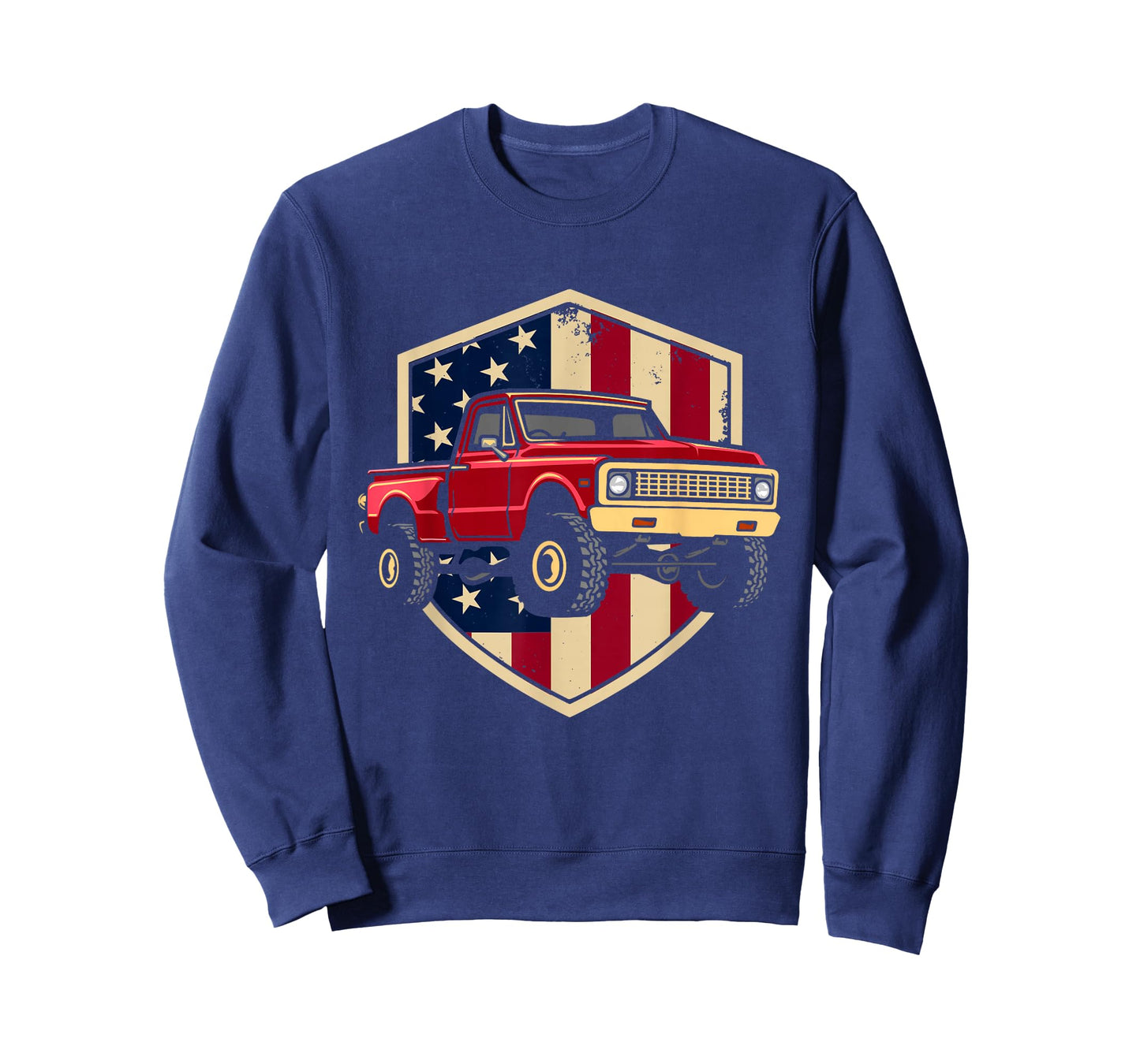 Patriotic Red Pickup Truck American Pride T-Shirt