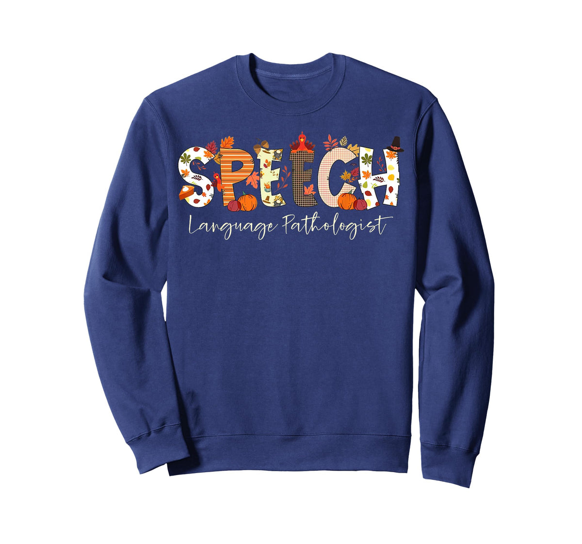 Speech Language Pathologist SLP Pumpkin Fall Thanksgiving T-Shirt