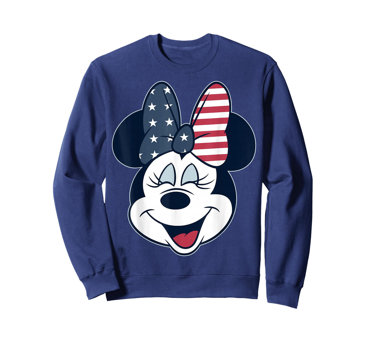 Disney Mickey And Friends Minnie American Flag Bow T-Shirt