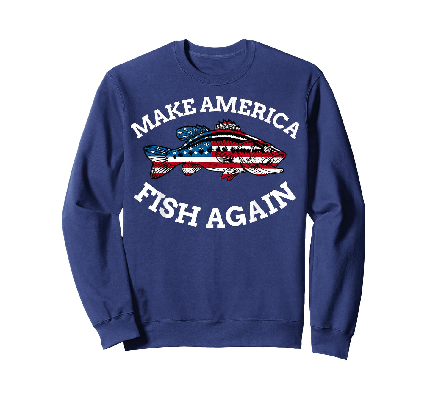4th of July Fishing American Flag Make America Fish Again T-Shirt