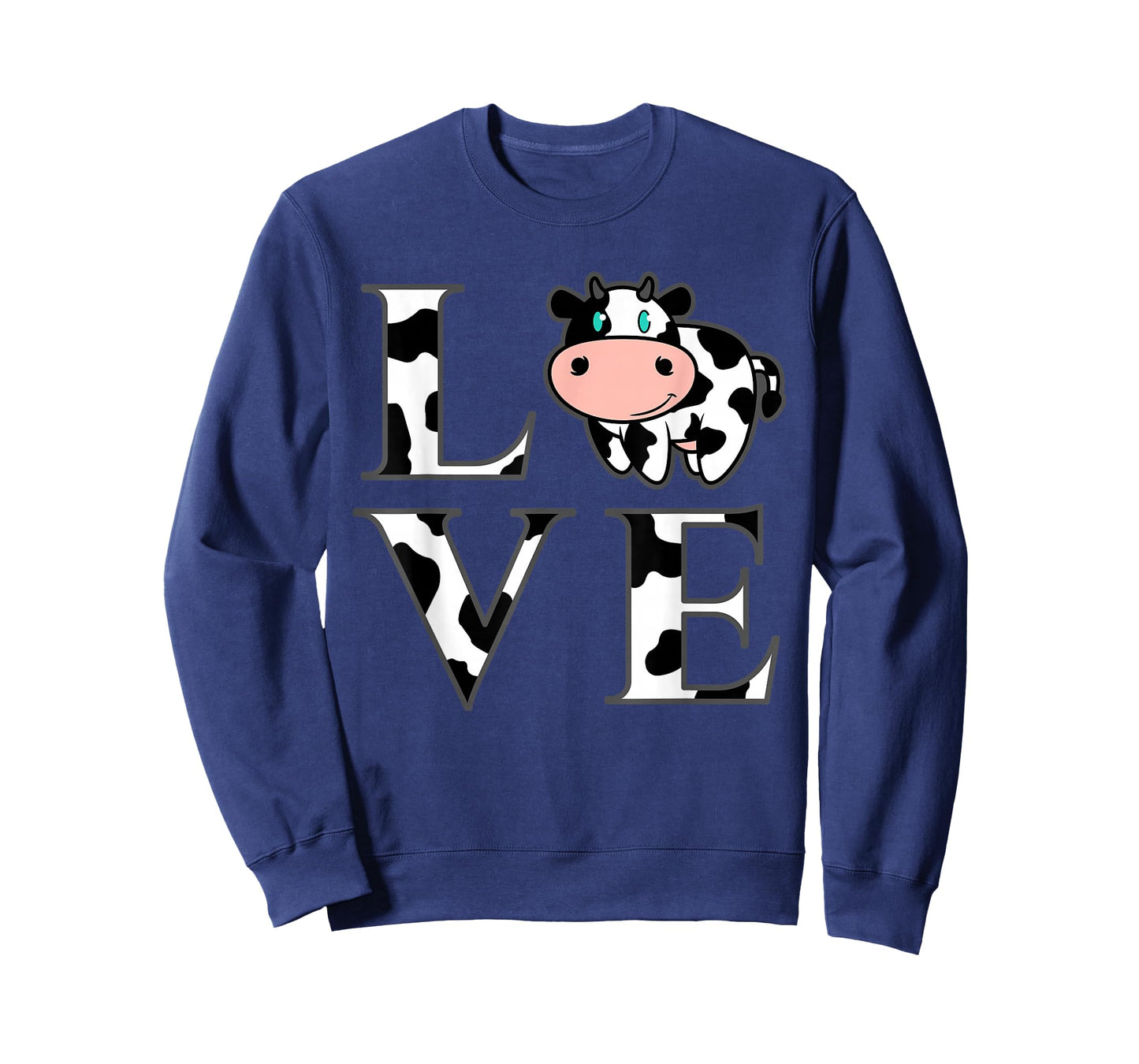 Cute Cow Print I Love Cows Funny Farming Gift Men Women Kids T-Shirt