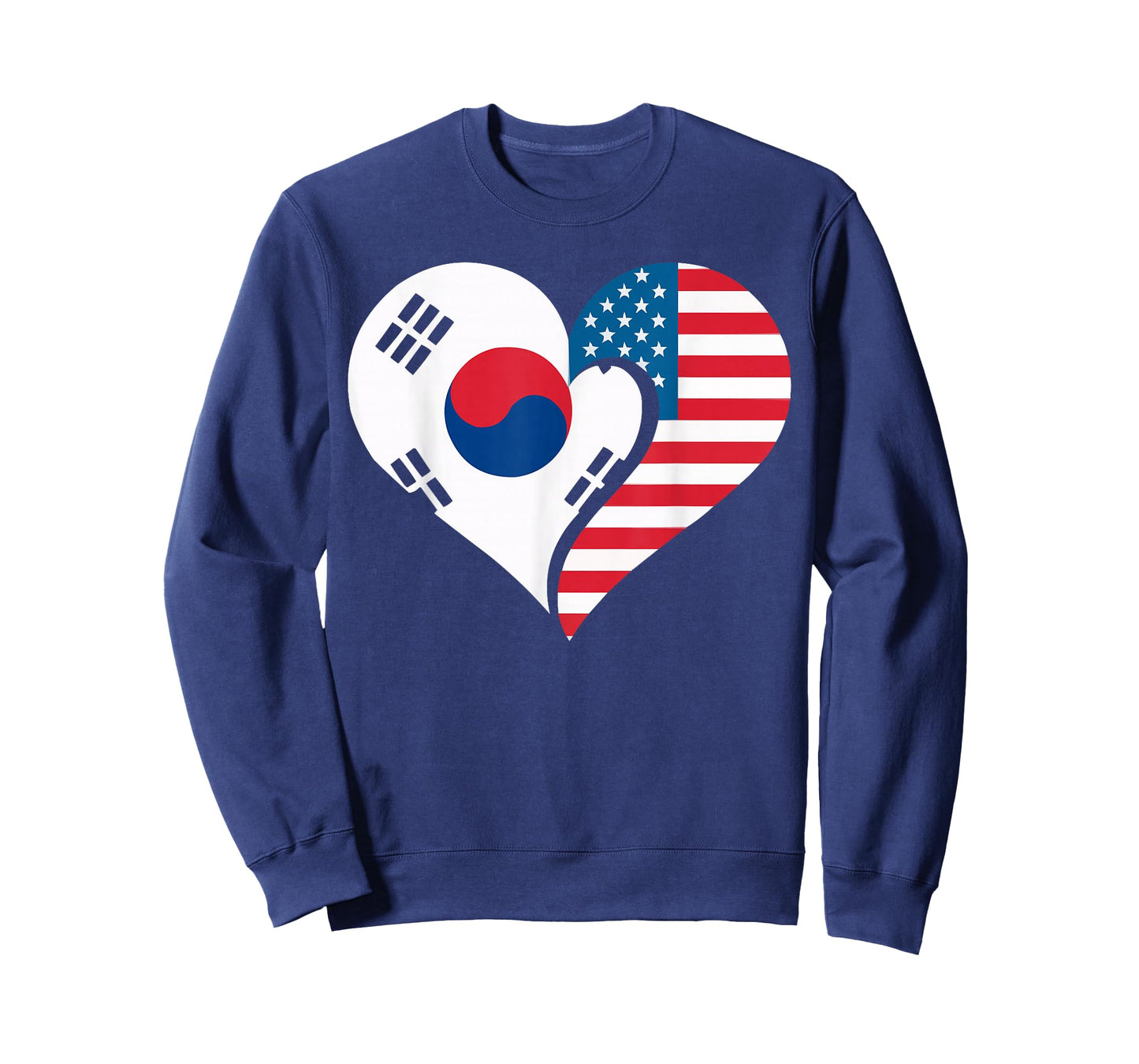 Half American Half Korean USA Flag South Korea America T-Shirt