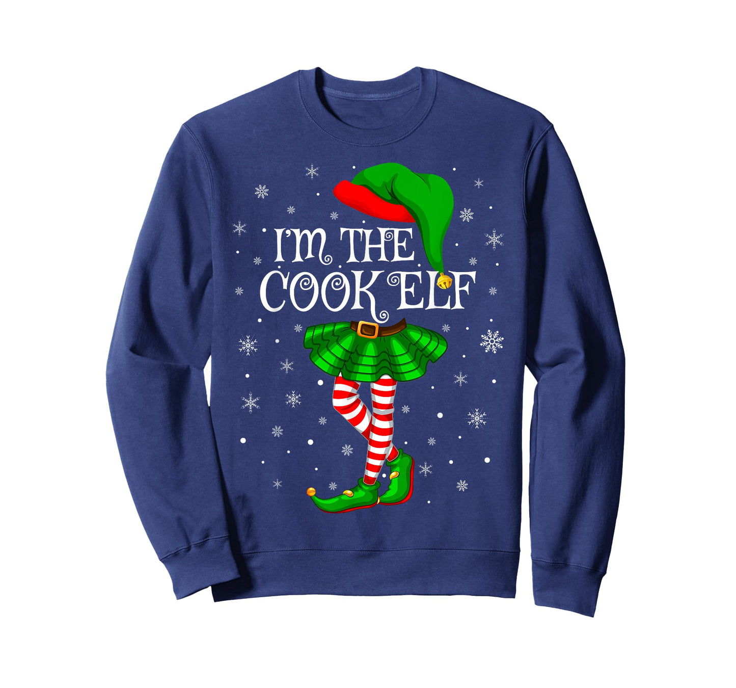 Cook Elf Christmas Matching Family Women Girls Elf T-Shirt