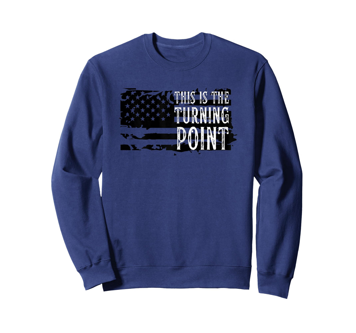 Women Vintage This is The Turning Point Tee USA Flag for T-Shirt
